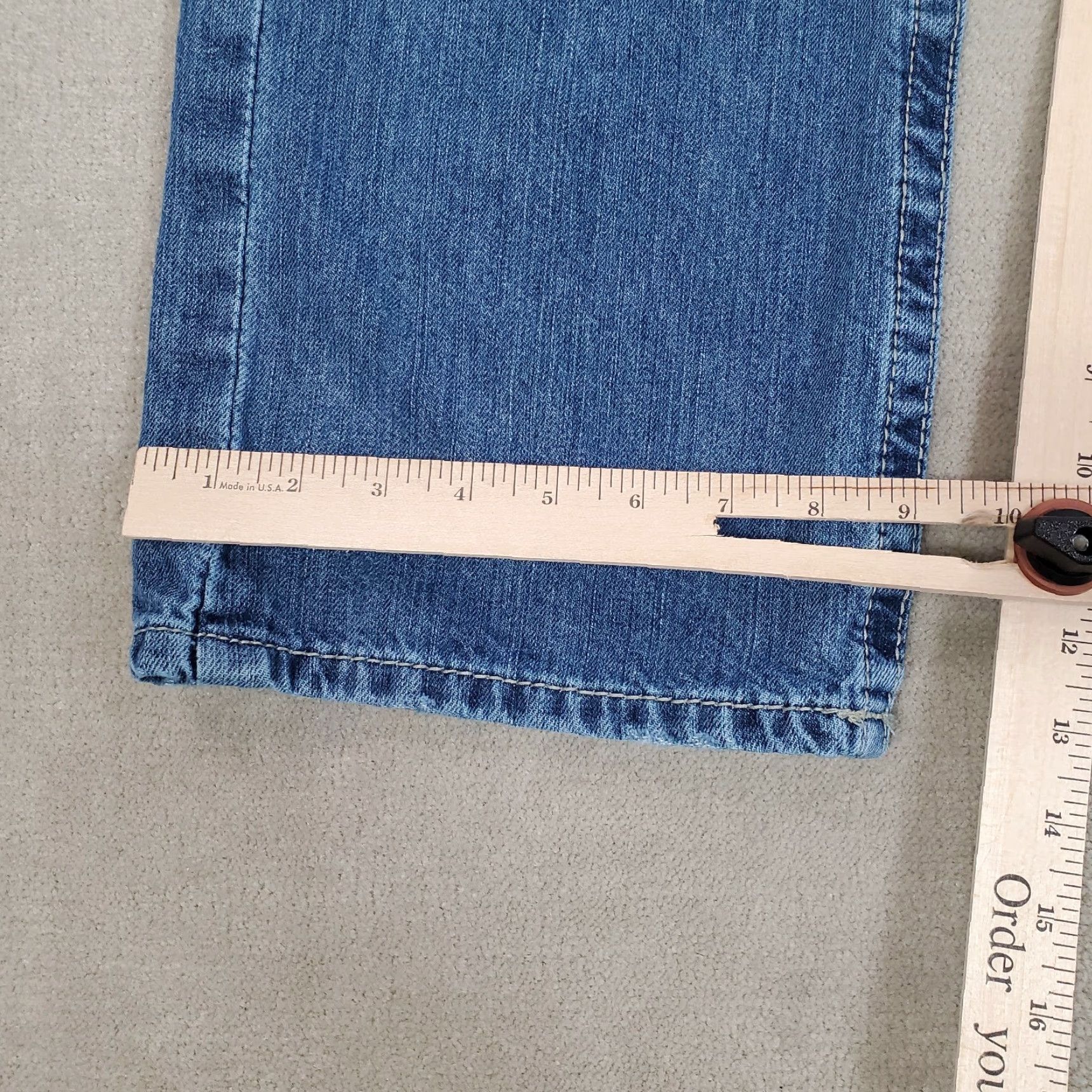 Ariat Ariat Jeans Mens 38x32 Blue Medium Wash Regular Fit Straight Leg Denim Western Size US 38 / EU 54 - 6 Thumbnail