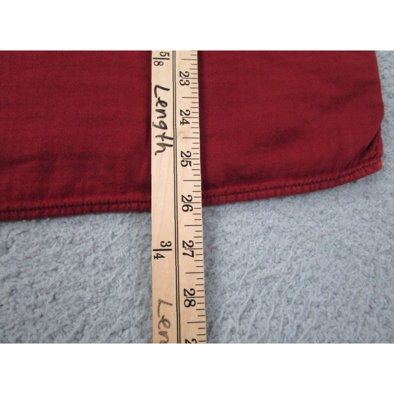 Madewell VINTAGE Madewell Shirt Womens XS Red Orange Shacket Boho Western Indie Herringbone Size XS / US 0-2 / IT 36-38 - 7 Thumbnail
