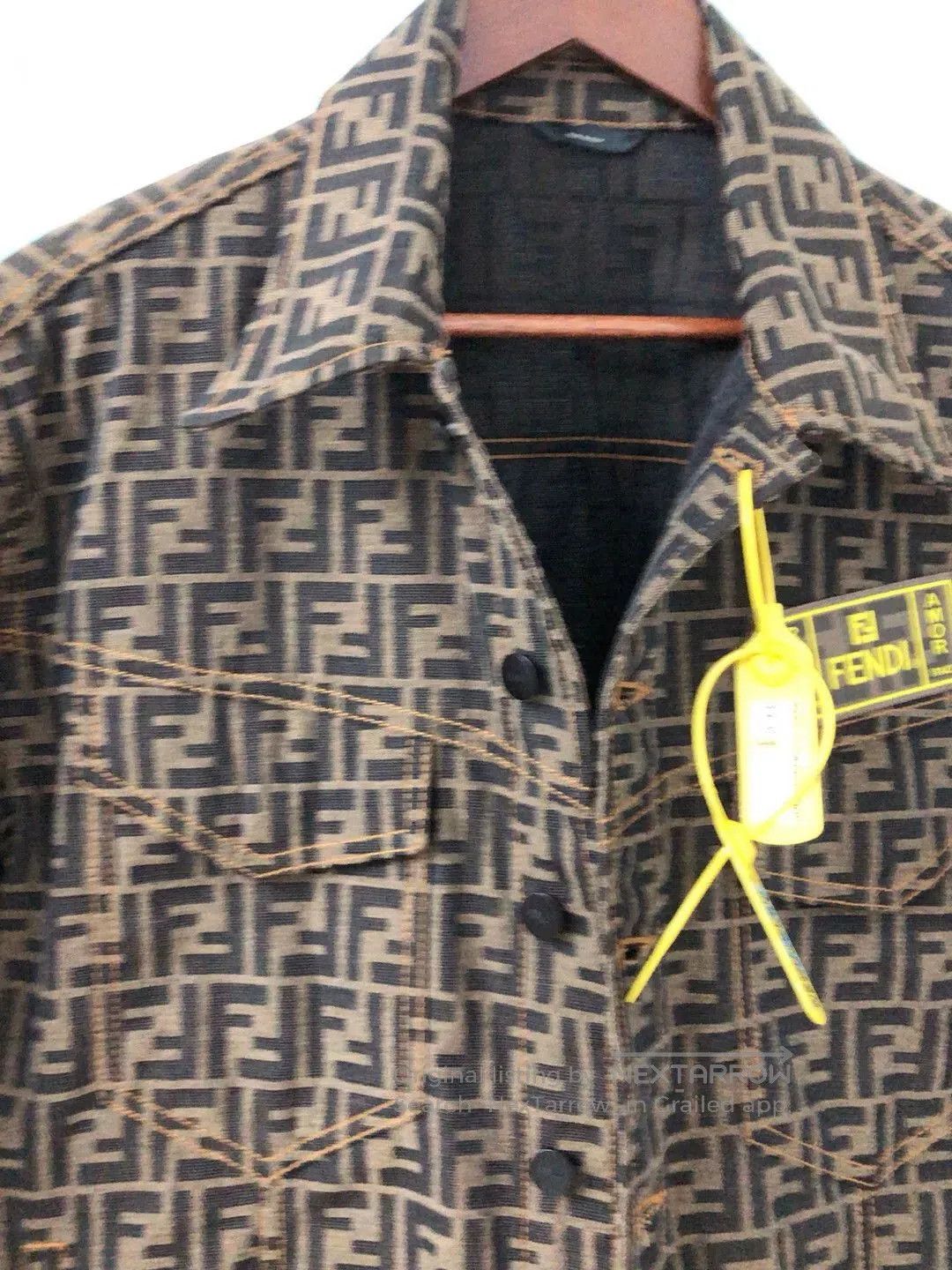Fendi fendi printed outerwear coat size 50. Size US L / EU 52-54 / 3 - 6 Thumbnail