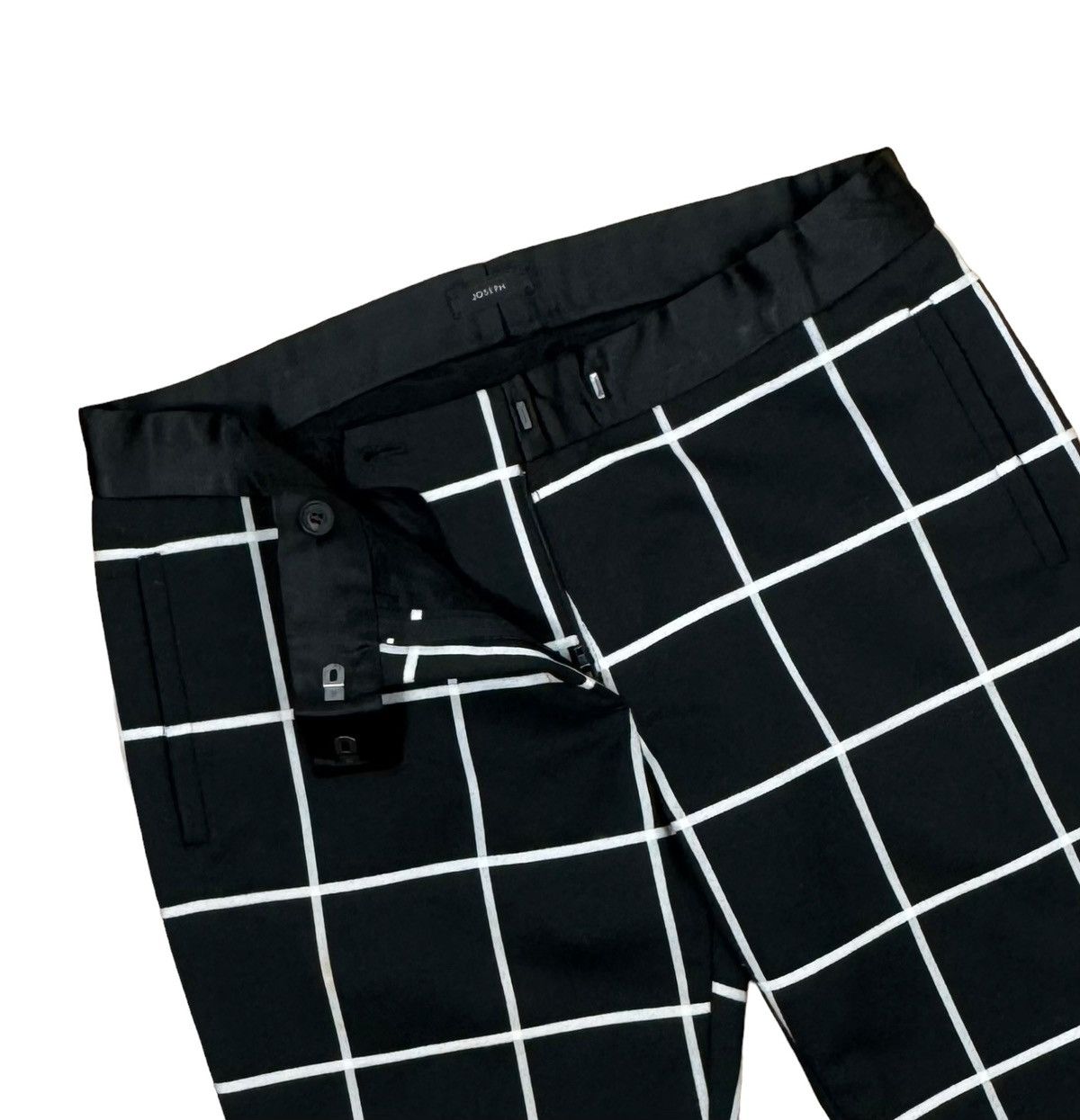 Joseph Joseph Cropped Slim Pants Checkered Wool-Polyester size 36 Size 26" / US 2 / IT 38 - 8 Thumbnail