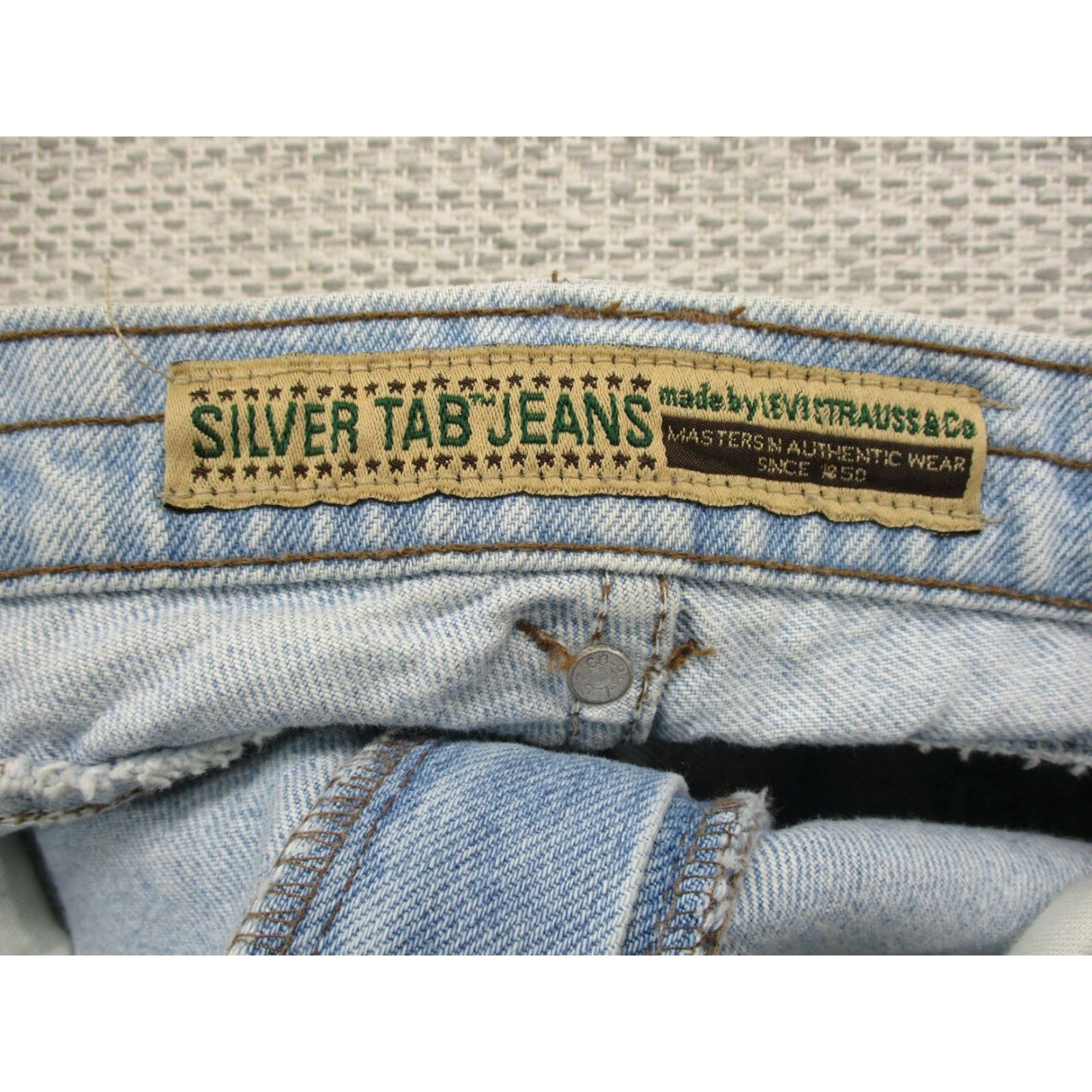 Levi's VINTAGE Levi's Silvertab Jeans 549 Blue Stone Wash 38x34 Mens Regular 80s 90s USA Denim Straight Size US 30 / EU 46 - 6 Thumbnail