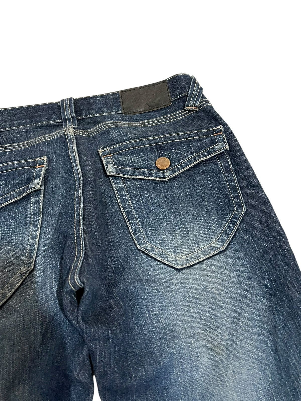 If Six Was Nine × Uniqlo 🌈2000s UNIQLO JEANS FOR MEN BOOTCUT WASHED Size US 30 / EU 46 - 9 Thumbnail