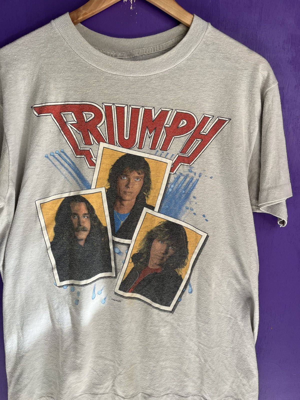 Band Tees × Vintage Vintage 1986 Triumph sports of kings tour tee Size US M / EU 48-50 / 2 - 3 Thumbnail