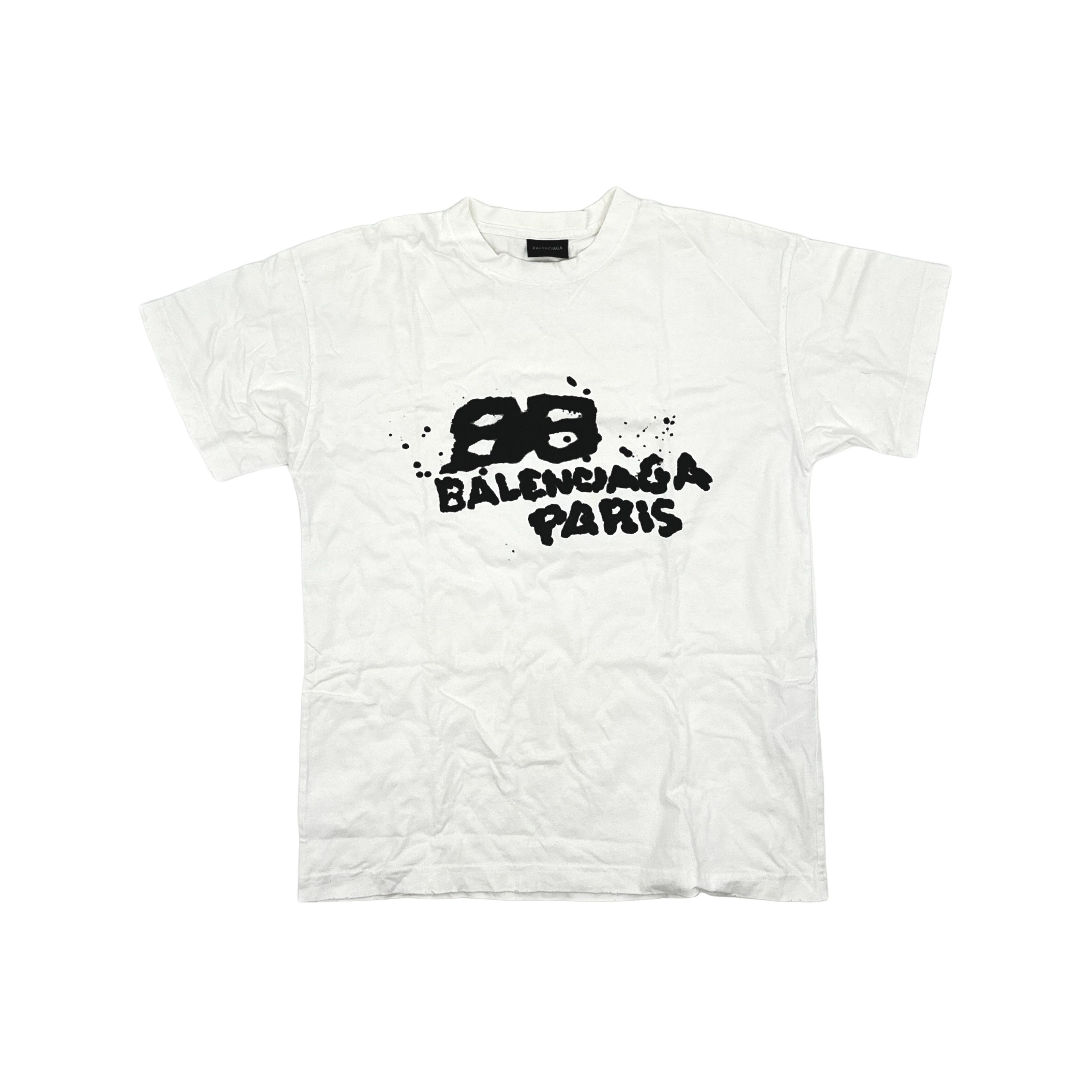 Balenciaga Balenciaga BB Logo FW22 White T-Shirt XS Size XS / US 0-2 / IT 36-38 - 1 Thumbnail