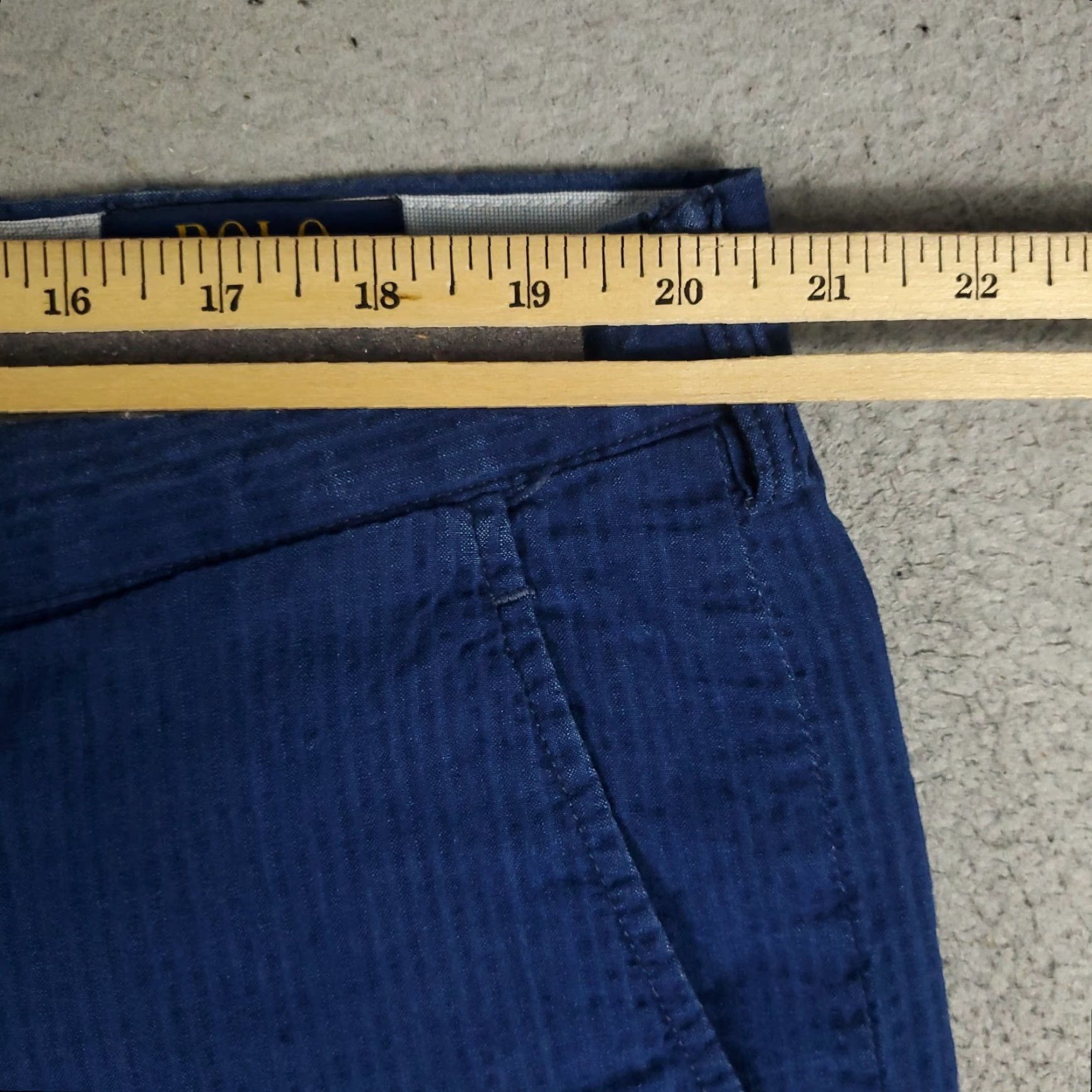 Ralph Lauren Ralph Lauren Chino Shorts Mens Size 40 Blue Striped Casual Flat Front Size US 40 / EU 56 - 4 Thumbnail