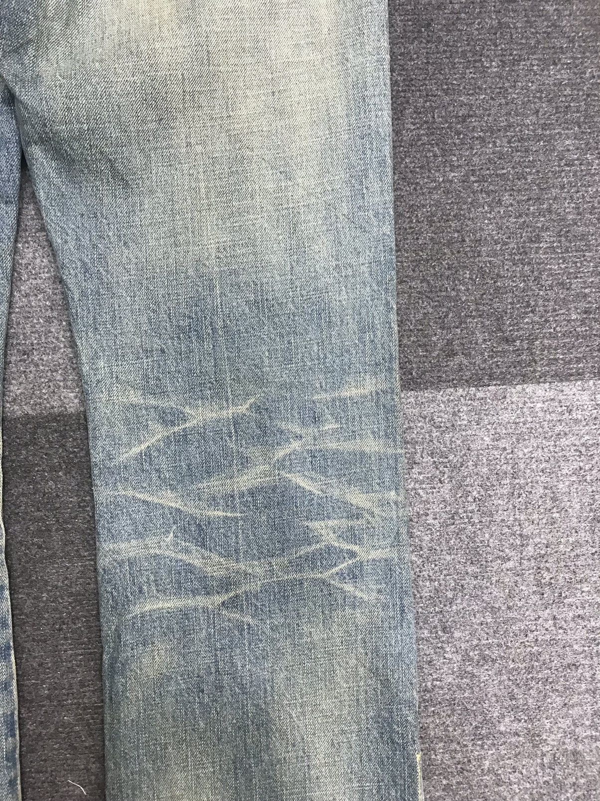 Japanese Brand 💥FLARE💥ARCHIVAL RICO STONE WASH DISTRESSED DENIM F132 Size US 32 / EU 48 - 18 Thumbnail