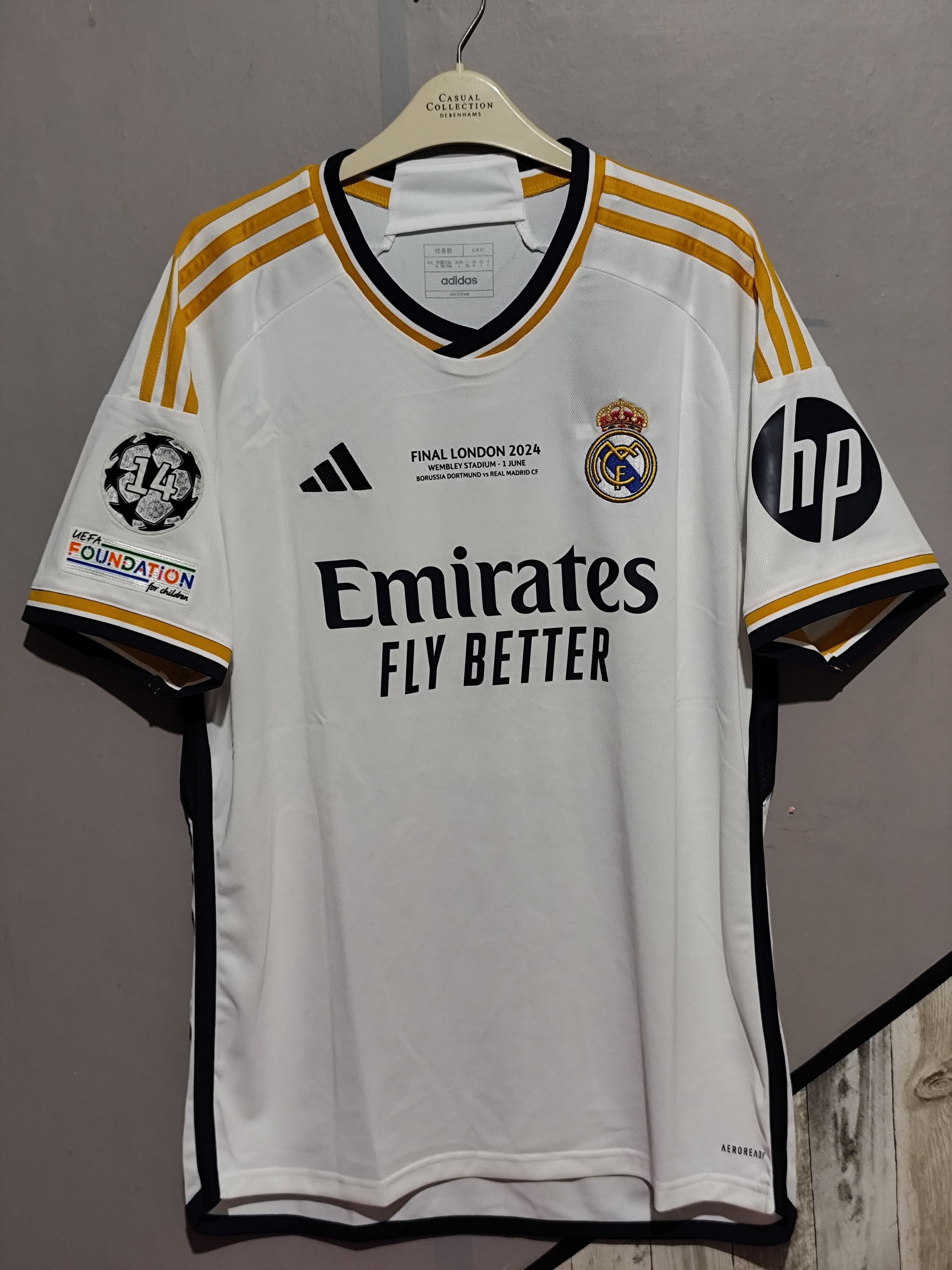 Adidas Real Madrid CF Toni Kroos#8 23/24 Away LOng Sleeve