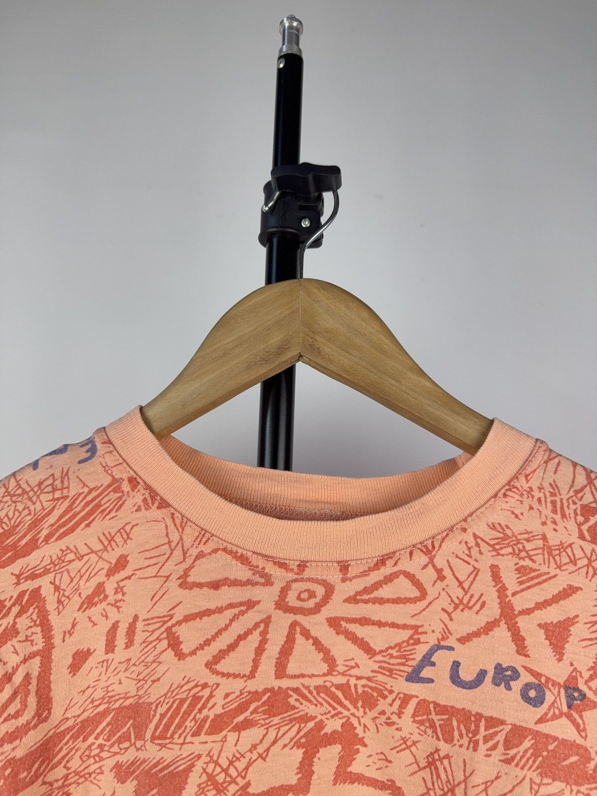 Japanese Brand × Vintage Vintage 80s European Monogram Japanese Art print T shirt Size US S / EU 44-46 / 1 - 3 Thumbnail