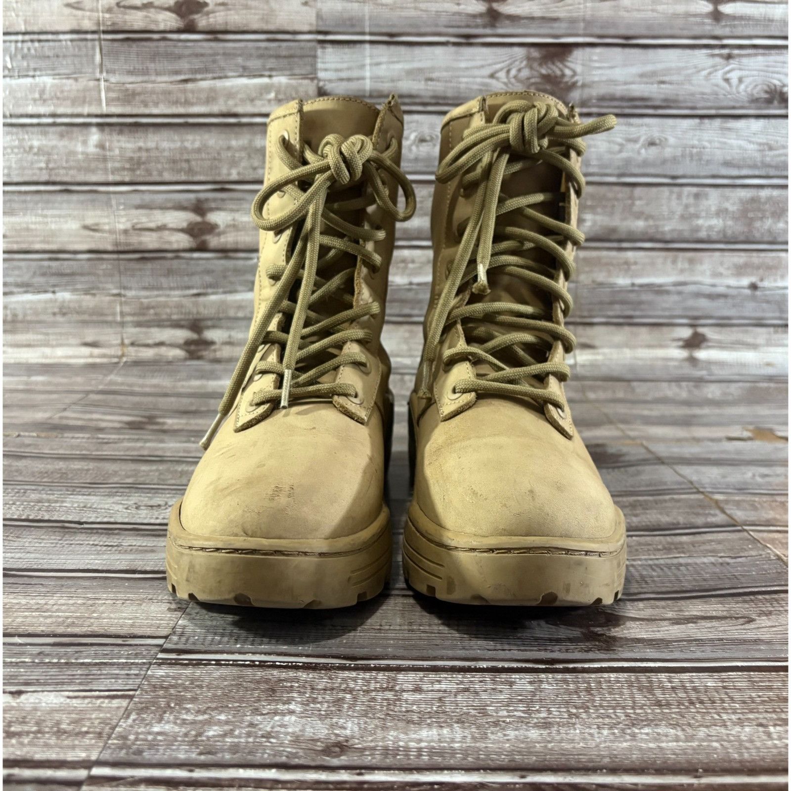 Yeezy YEEZY Season 5 nubuck combat boots size 40 US 7 color taupe Size US 7 / EU 40 - 2 Thumbnail