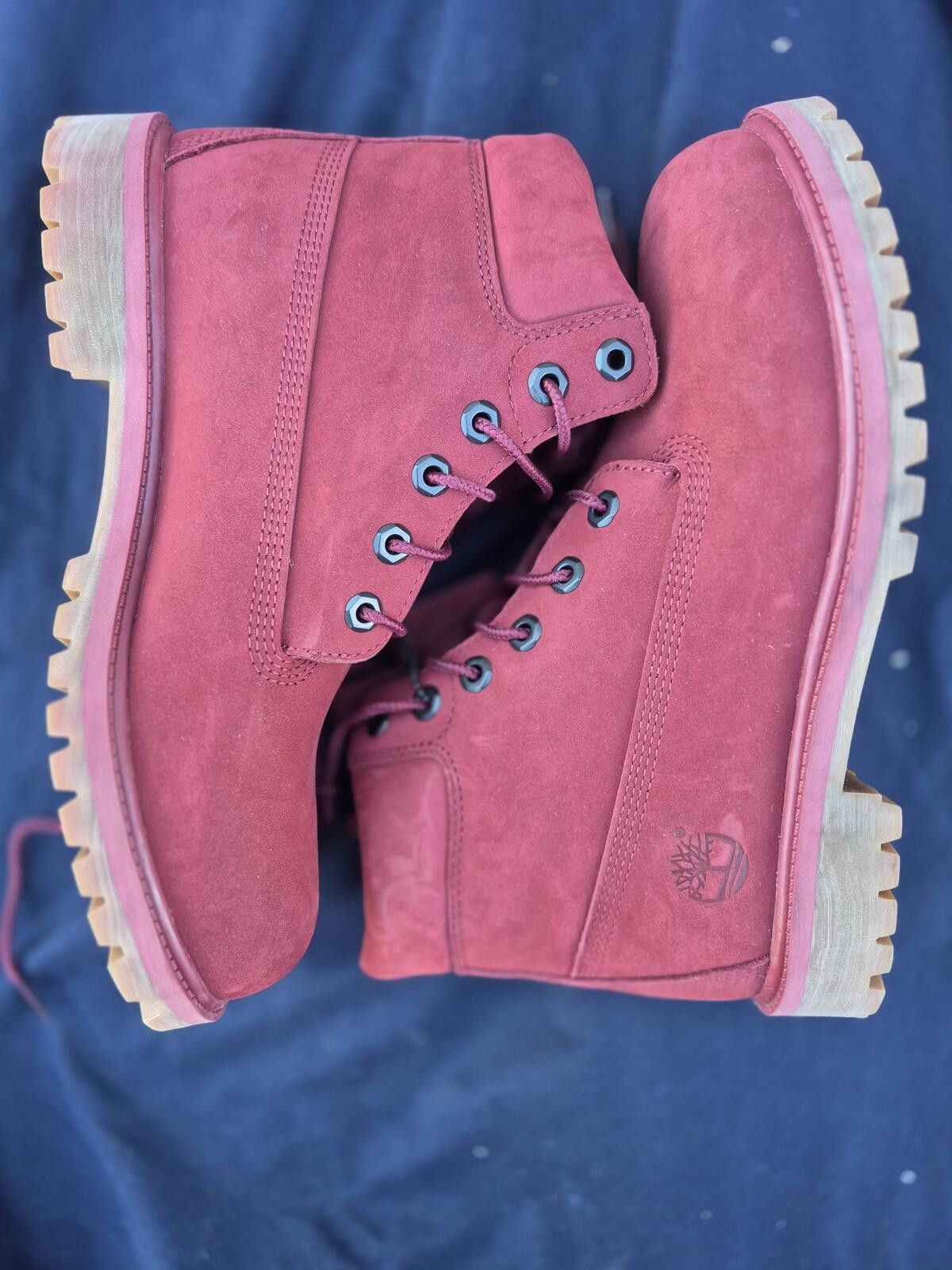 Timberland Women’s Red Suede Timberland 6‑inch waterproof boots W 6.5 Size US 6.5 / IT 36.5 - 1 Thumbnail