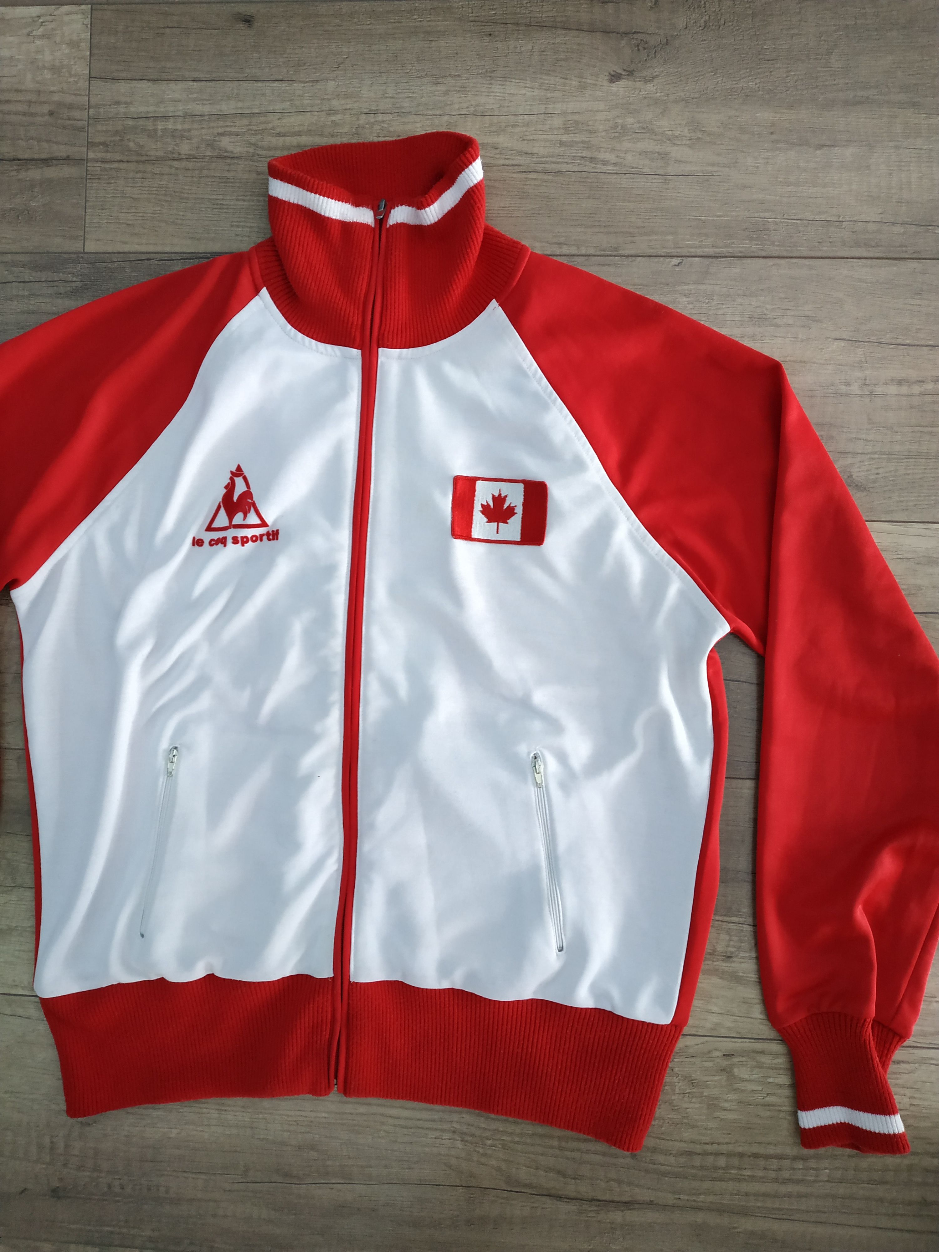 Le Coq Sportif 80's Le Coq Sportif Canda Football Track Jacket Size US XL / EU 56 / 4 - 3 Thumbnail
