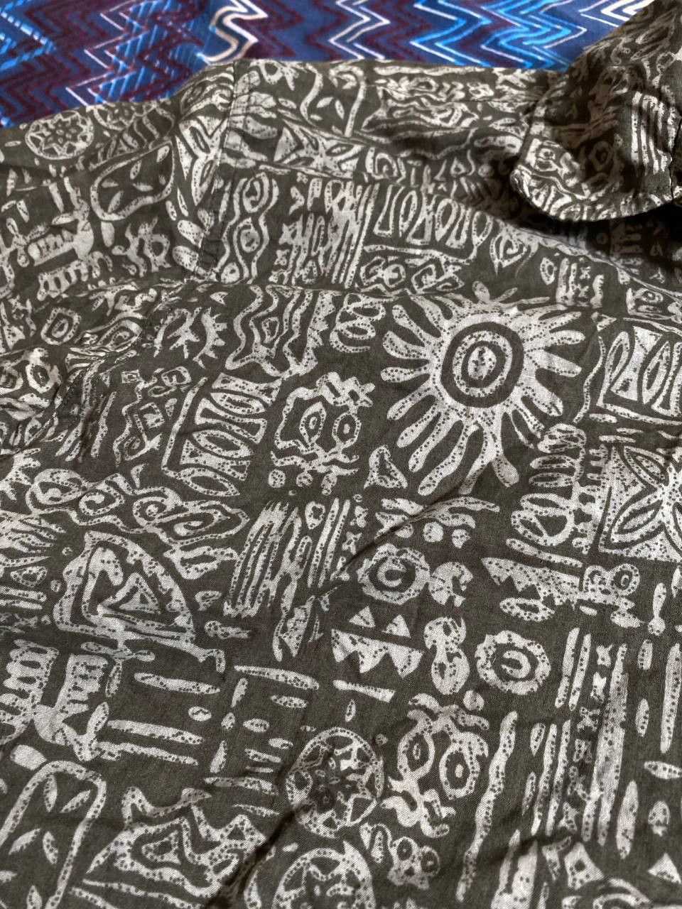 Vintage Short Sleeve Abstract Print Button Up Down Shirt Size US L / EU 52-54 / 3 - 9 Thumbnail