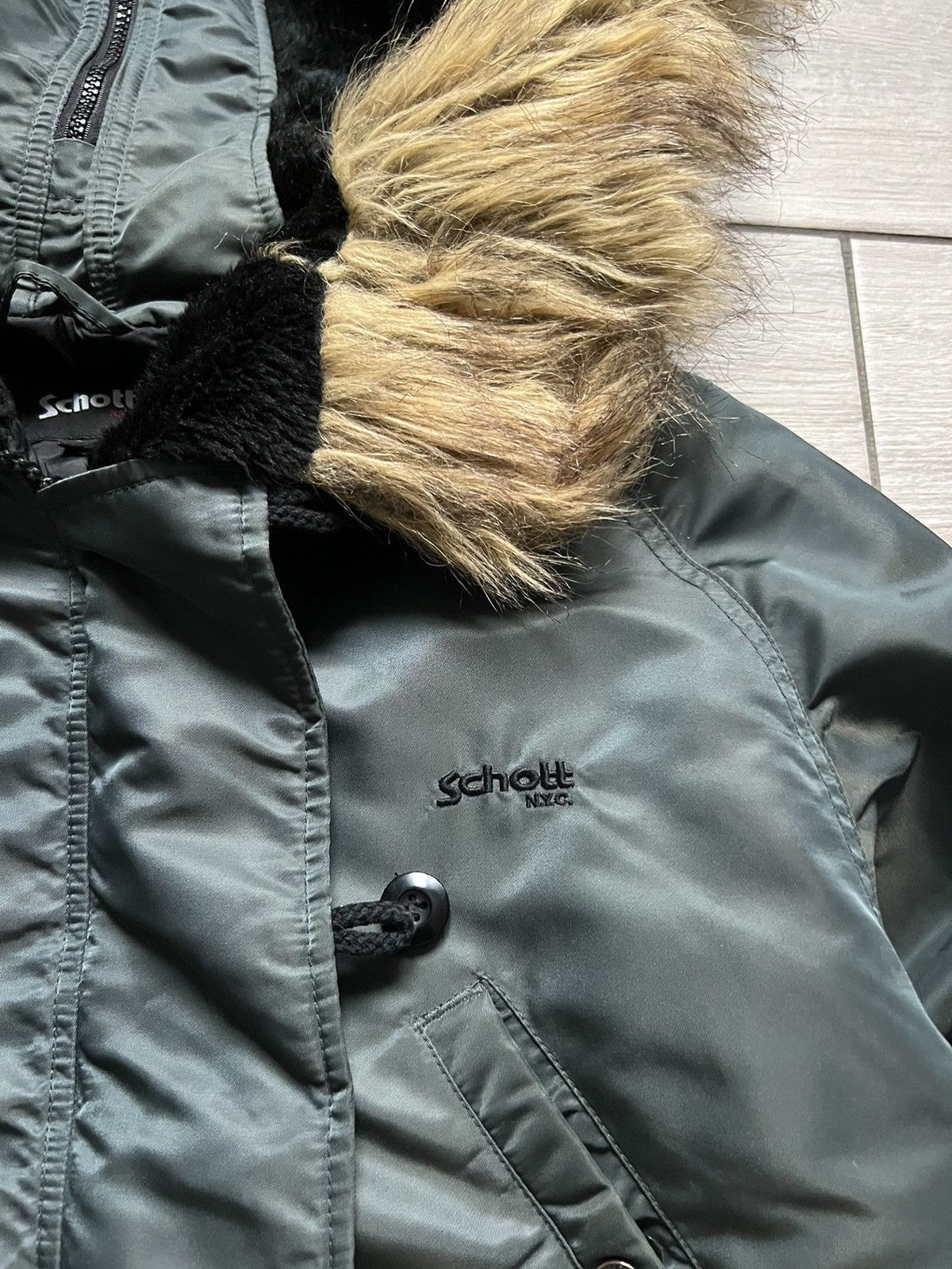 If Six Was Nine Vintage Japanese Scott Cropped Fur LGB Style Bomber Jacket Size US L / EU 52-54 / 3 - 5 Thumbnail