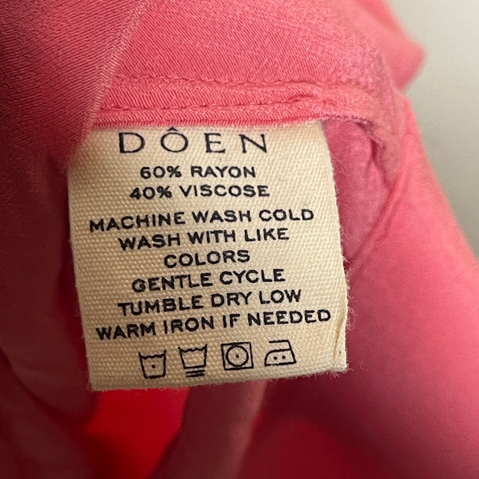 DOEN DOEN CAROLYNN MAXI DRESS IN CORAL ROSE SZ XXL Size XXL / US 16-18 / IT 52-54 - 9 Thumbnail