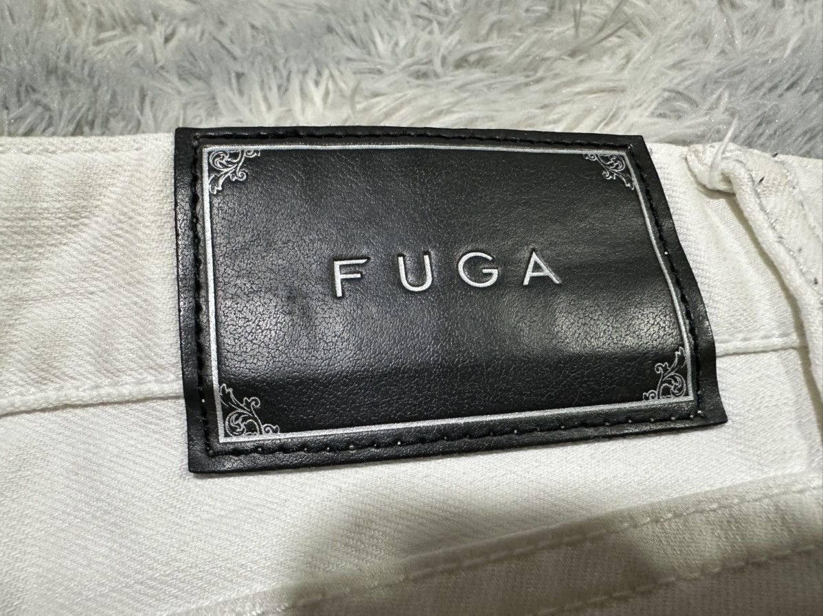 GOSTAR DE FUGA 🔥Y2K Archived Fuga White Denim Goth Punk Size US 31 - 9 Thumbnail
