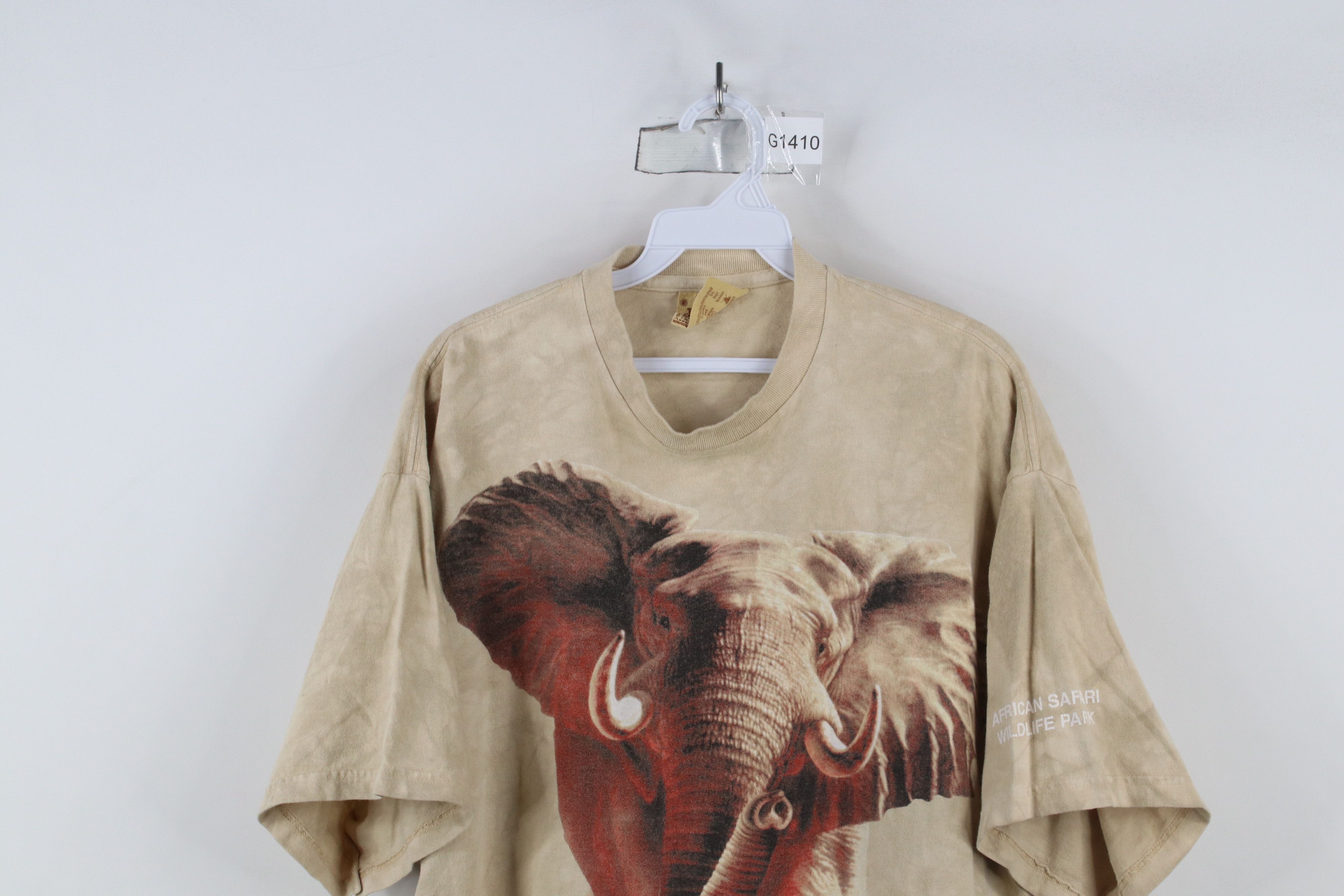 Vintage Vintage Y2K 2002 Streetwear Elephant Acid Wash T-Shirt Size US XL / EU 56 / 4 - 2 Thumbnail