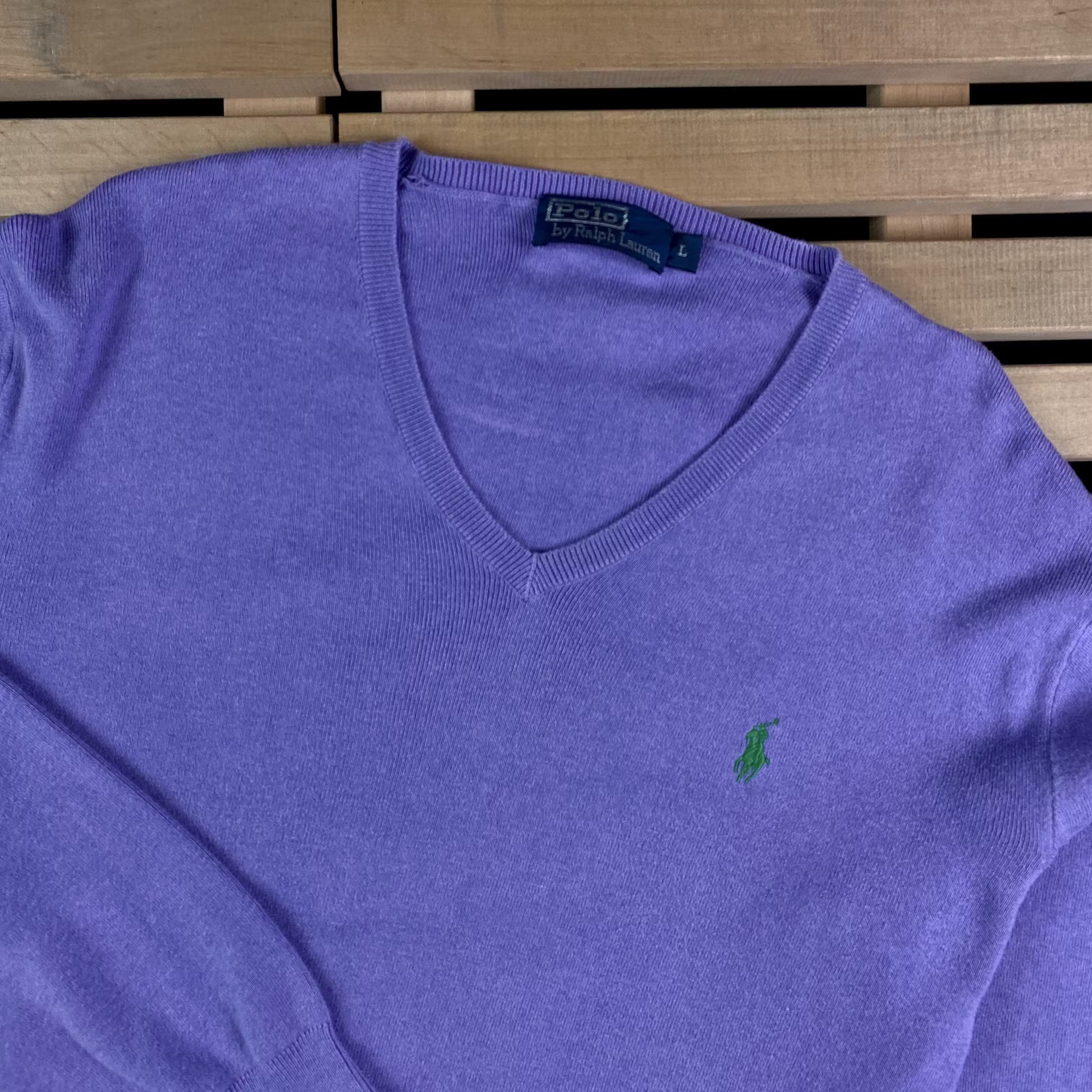 Polo Ralph Lauren Men’s Jumper V Neck Polo Ralph Lauren Vintage Size L Size US L / EU 52-54 / 3 - 2 Thumbnail
