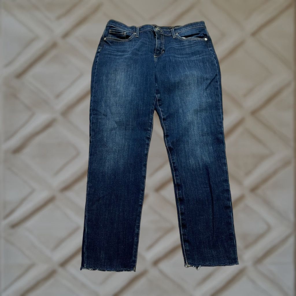 Banana Republic VINTAGE Banana Republic Jeans Haig Blue Dark Wash Womens 30 Reg Skinny Mid Rise 5-Pocket Denim Stretch Size 24" / US 00 / IT 34 - 1 Thumbnail