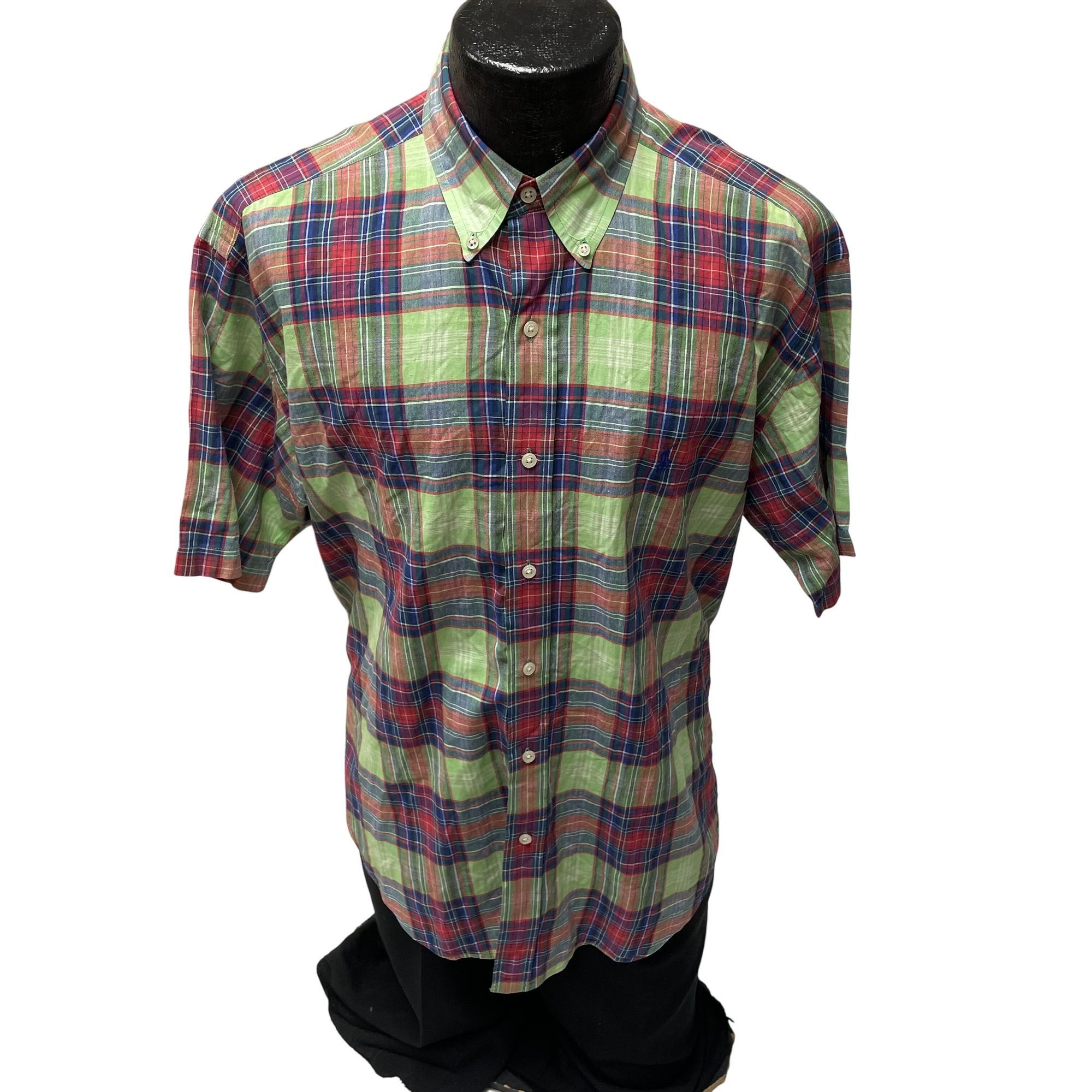 Polo Ralph Lauren Ralph Lauren BLAKE Green PLAID Tartan POLY PONY Logo Shirt Size US M / EU 48-50 / 2 - 4 Thumbnail