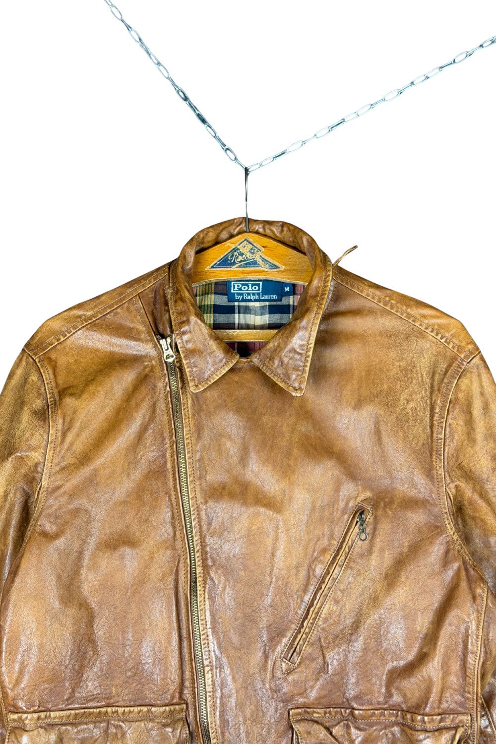 Polo Ralph Lauren fw01 Polo Ralph Lauren Leather Field / Pilot Jacket– Size US M / EU 48-50 / 2 - 4 Thumbnail