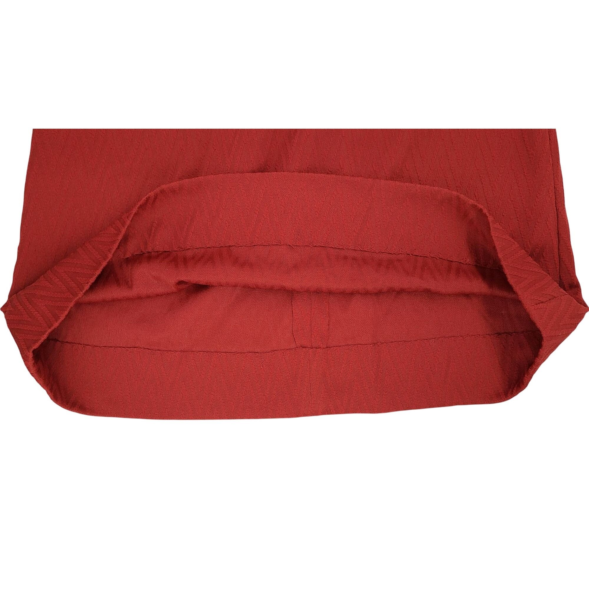 Handmade Vintage Handmade Maroon Dress Gold Gimp Trim Long Sleeve Size M / US 6-8 / IT 42-44 - 13 Thumbnail