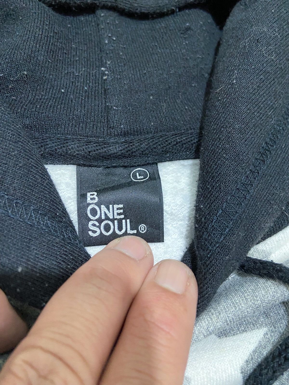 Japanese Brand B ONE SOUL DISTRESSED HOODIE AMERICAN FLAG Size US L / EU 52-54 / 3 - 15 Thumbnail