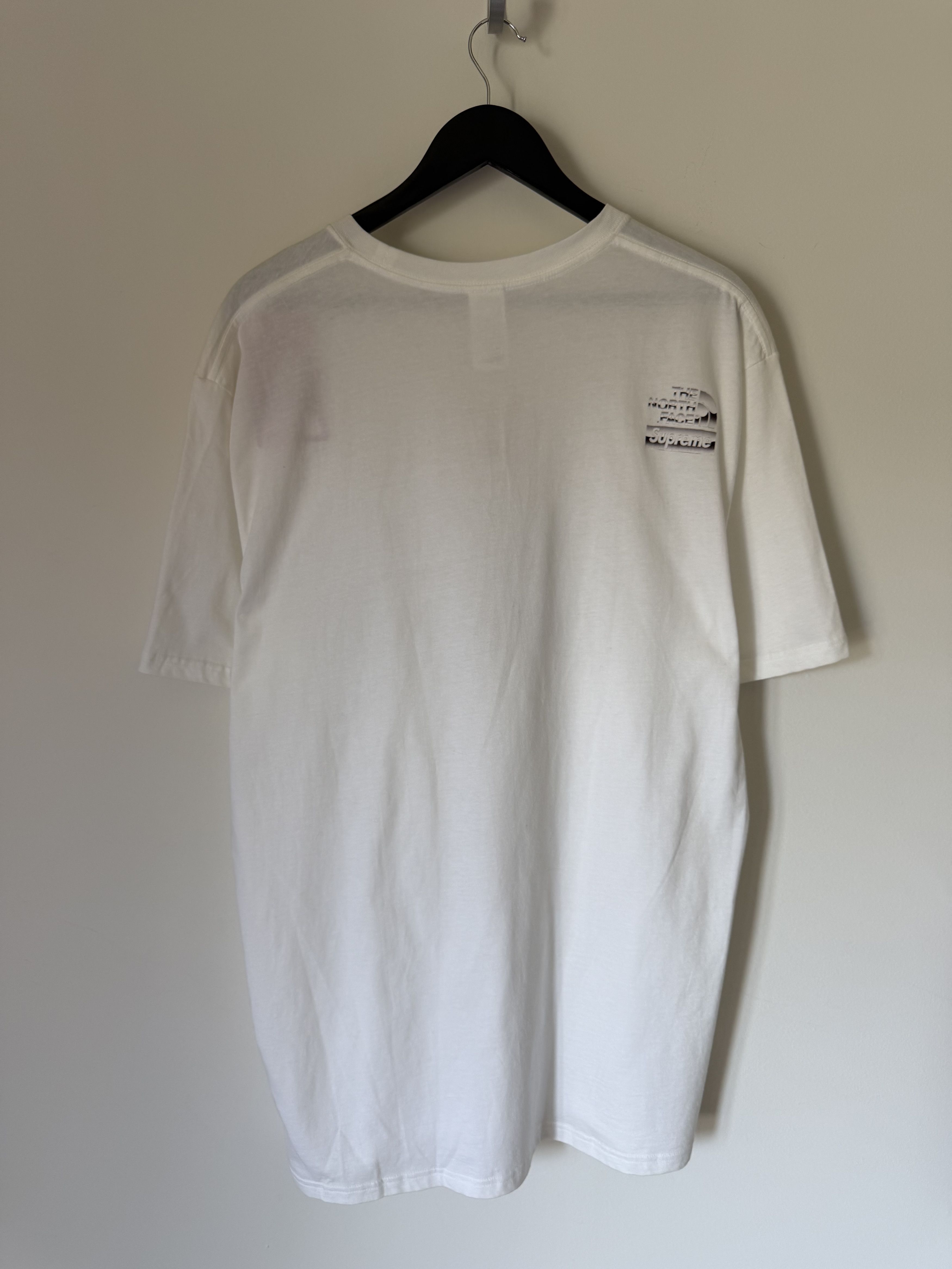 Supreme × The North Face Supreme The North Face Metallic Logo Tee in White Size US XL / EU 56 / 4 - 4 Thumbnail