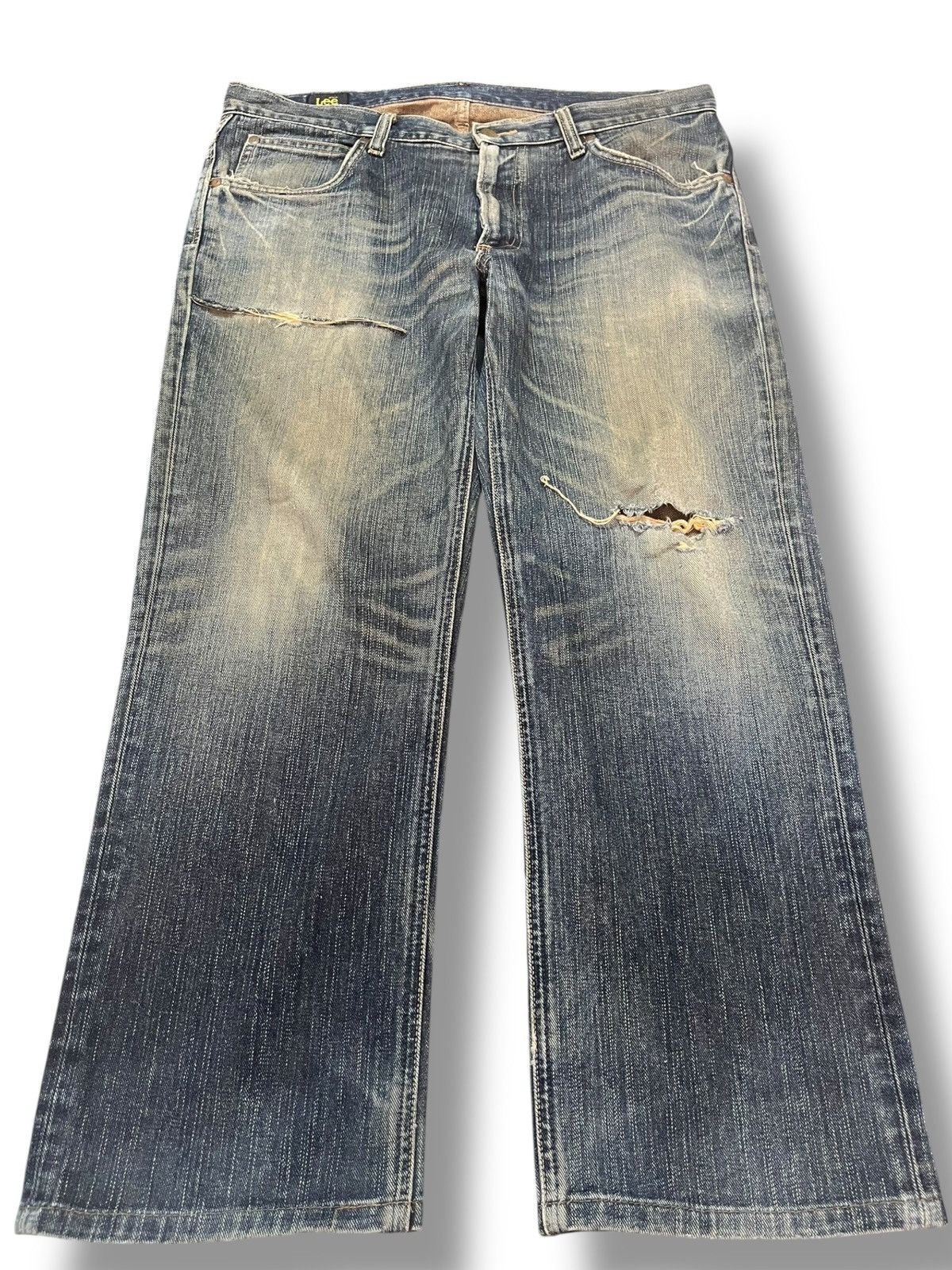 Lee Vintage Lee Riders MR Mudwash Distressed Denim Size US 35 - 1 Thumbnail
