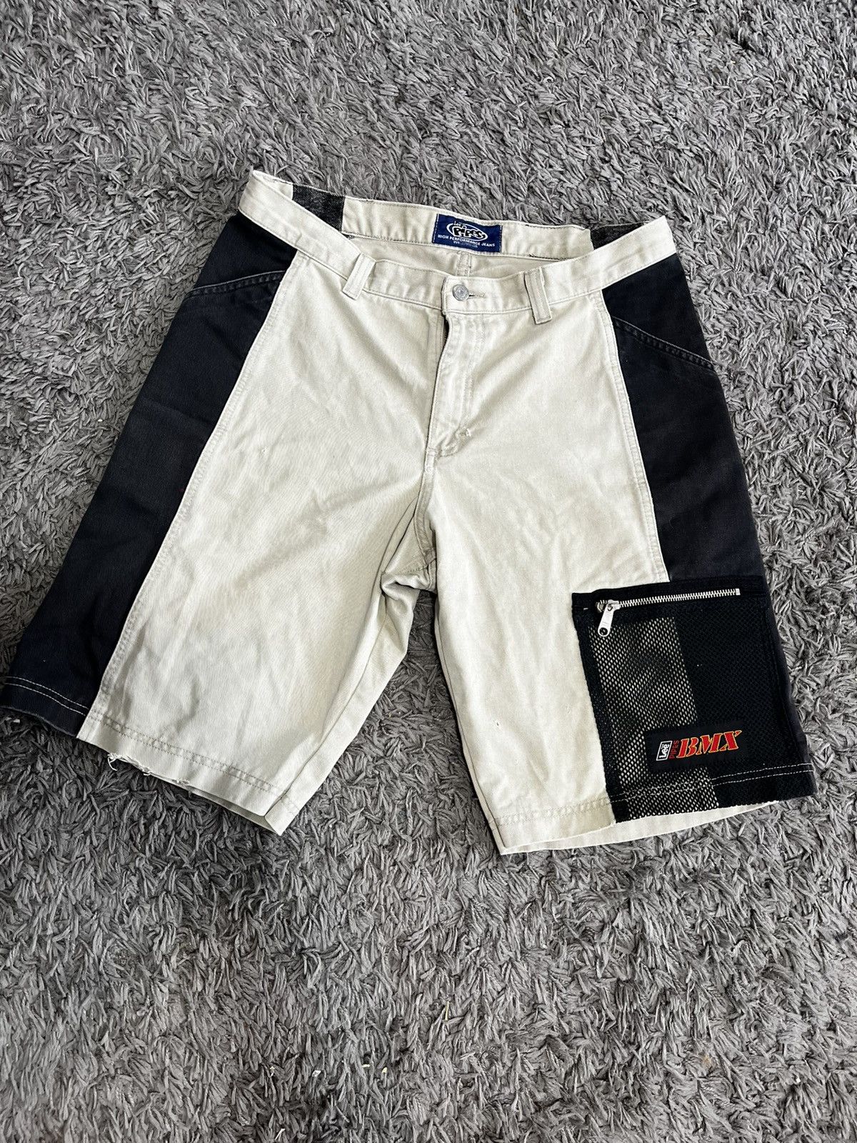 Lee × Vintage Lee Pipes Baggy Mesh Jorts Shorts Vintage BMX Size US 38 / EU 54 - 1 Thumbnail