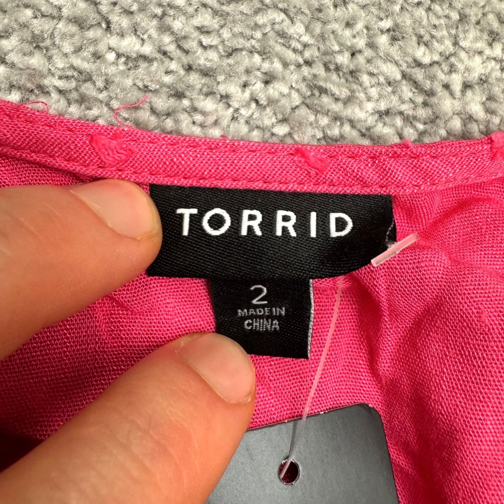 Torrid Torrid Pink Swiss Dot A-Line Wrap Midi Dress Womens 2XL Tie Sleeve NWT Size XXL / US 16-18 / IT 52-54 - 7 Thumbnail
