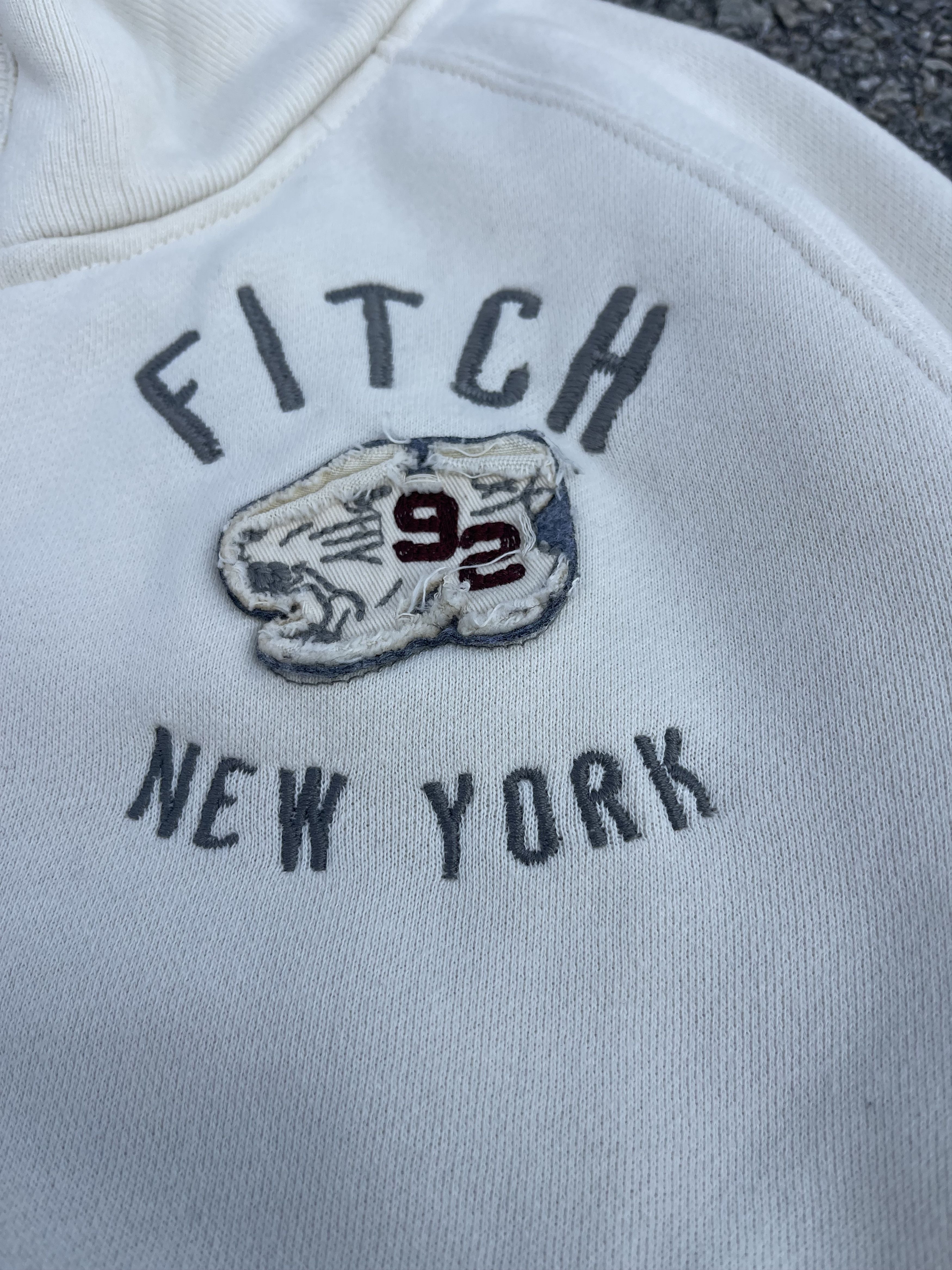Abercrombie & Fitch White A&F Zipper Jumper Back Hit Size US M / EU 48-50 / 2 - 6 Thumbnail