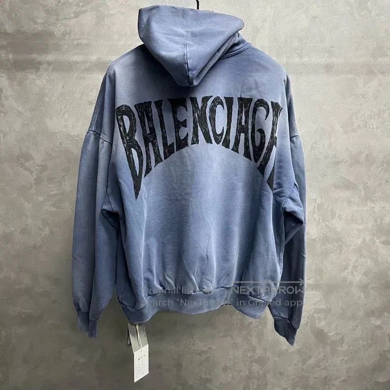 Balenciaga Balenciaga Blue Logo Gradient Hoodie. Size US S / EU 44-46 / 1 - 4 Thumbnail