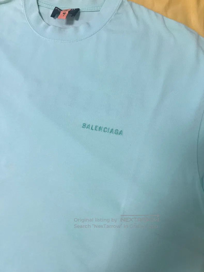 Balenciaga Balenciaga Mint Green Short Sleeve T-Shirt, Size M Size US M / EU 48-50 / 2 - 4 Thumbnail