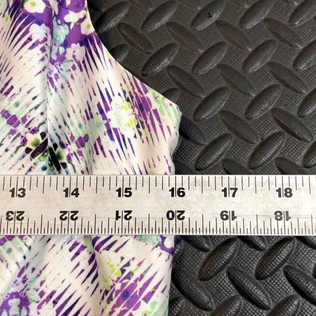 Vintage Cynthia Steffe Sleeveless Bodycon Dress Size 8 Purple Floral Geometric Print NWT Size M / US 6-8 / IT 42-44 - 7 Thumbnail