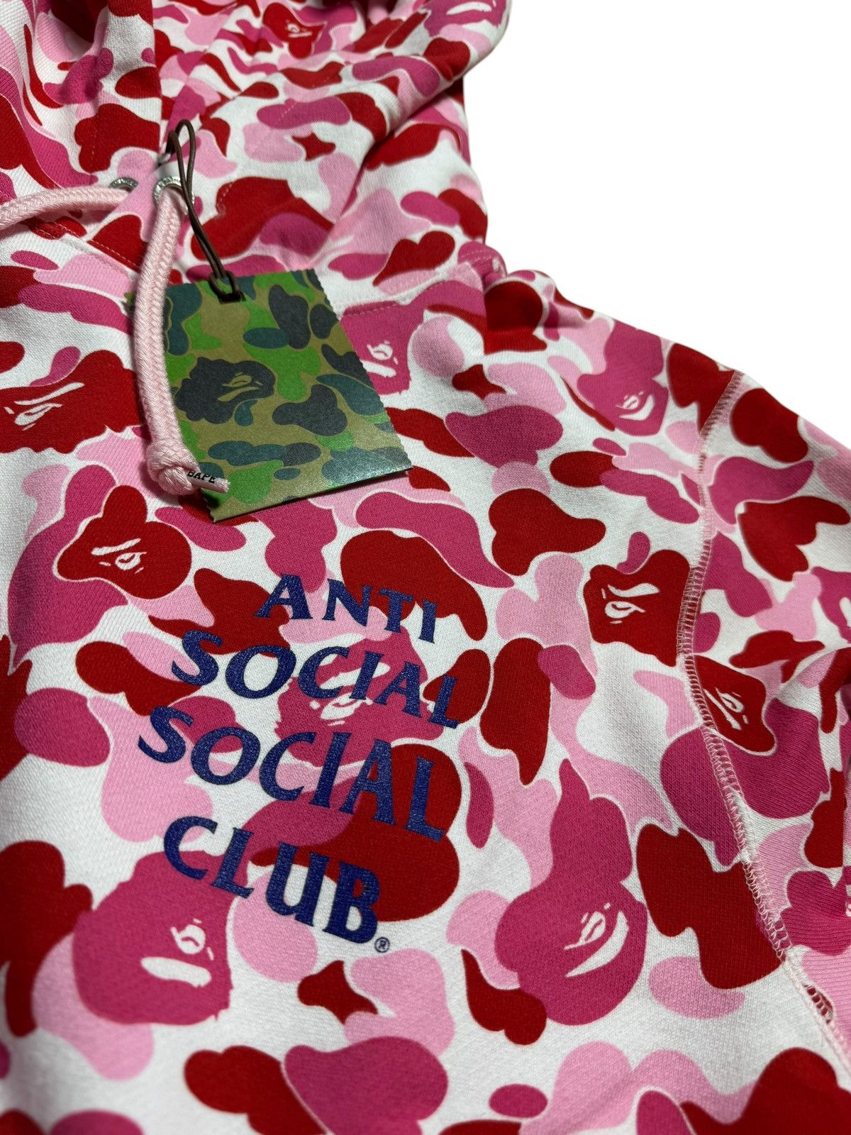 Anti Social Social Club × Bape BAPE Anti social social club Pullover Hooded Pink camo Size US XL / EU 56 / 4 - 2 Thumbnail