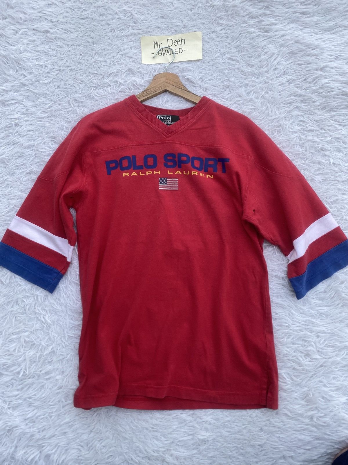 Polo Ralph Lauren Vintage Polo Sport Polo Ralph Lauren 3/4 Sleeves Shirt Size US M / EU 48-50 / 2 - 7 Thumbnail