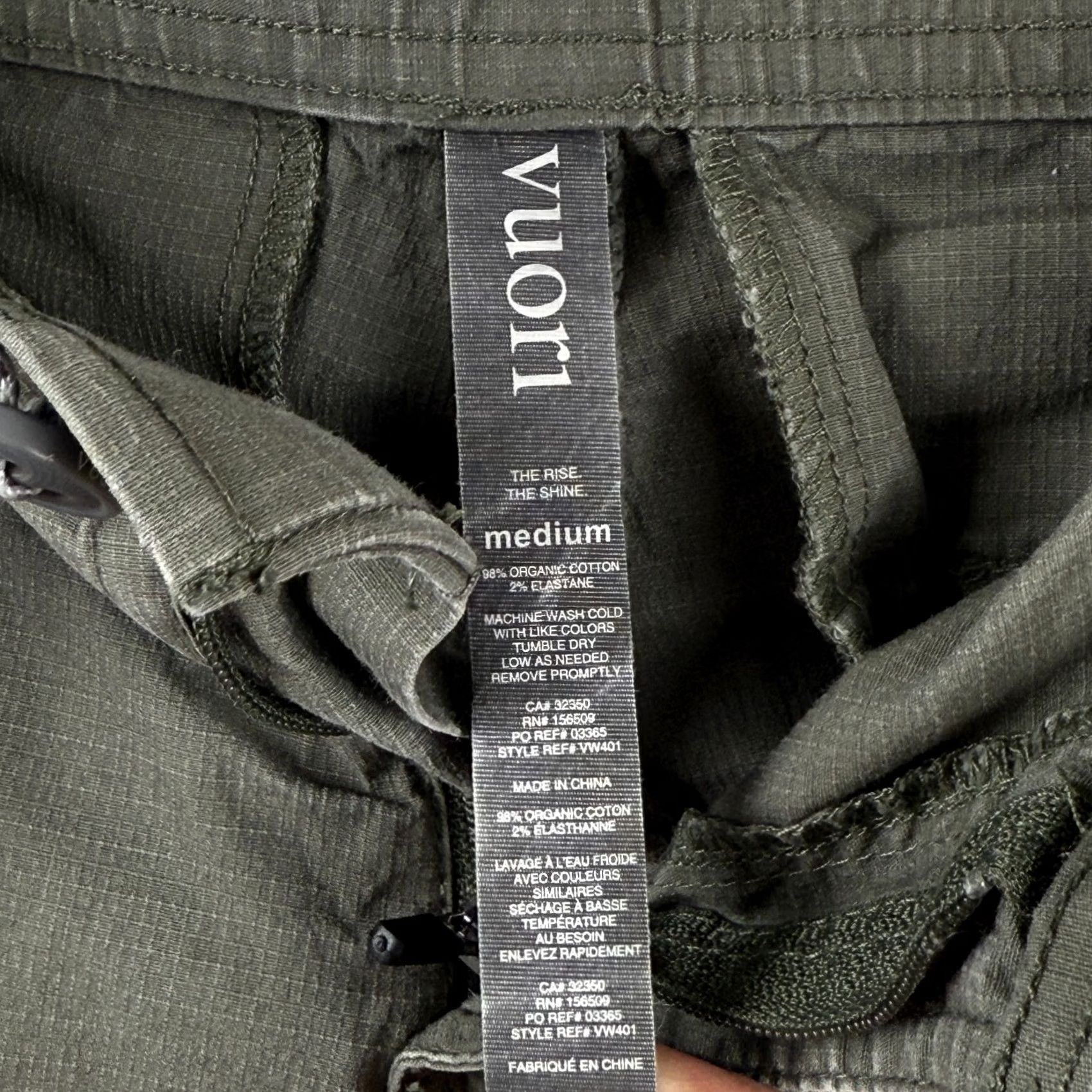 Vuori VINTAGE Vuori Pants Womens M Green Ripstop Dura Terra Straight Casual Outdoor Hiking Size 32" / US 10 / IT 46 - 7 Thumbnail