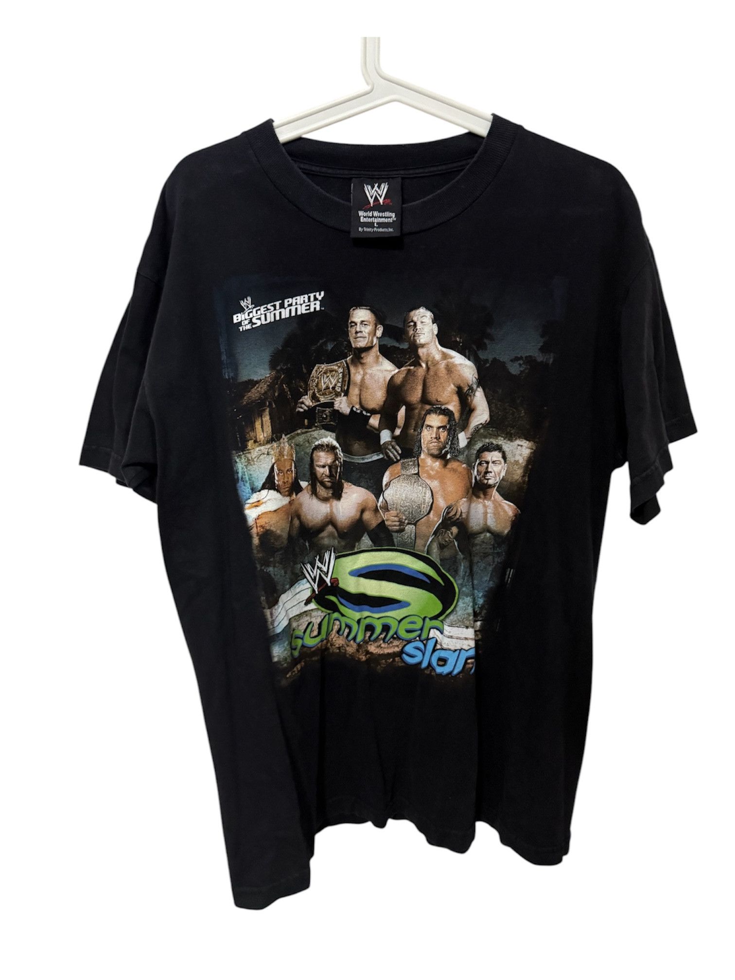 Near Vintage 00s WWE Summerslam 2007 PPV T Shirt