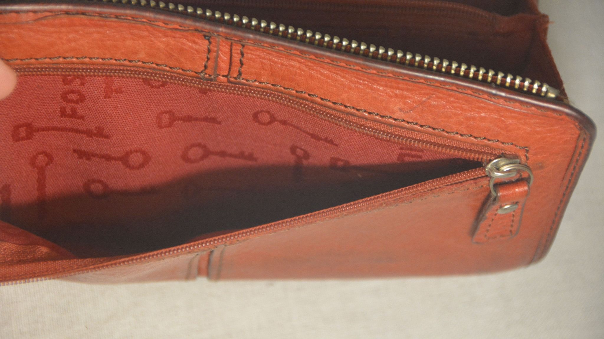 Fossil Fossil Key-Per Leather Zip Around Wallet Size ONE SIZE - 2 Thumbnail