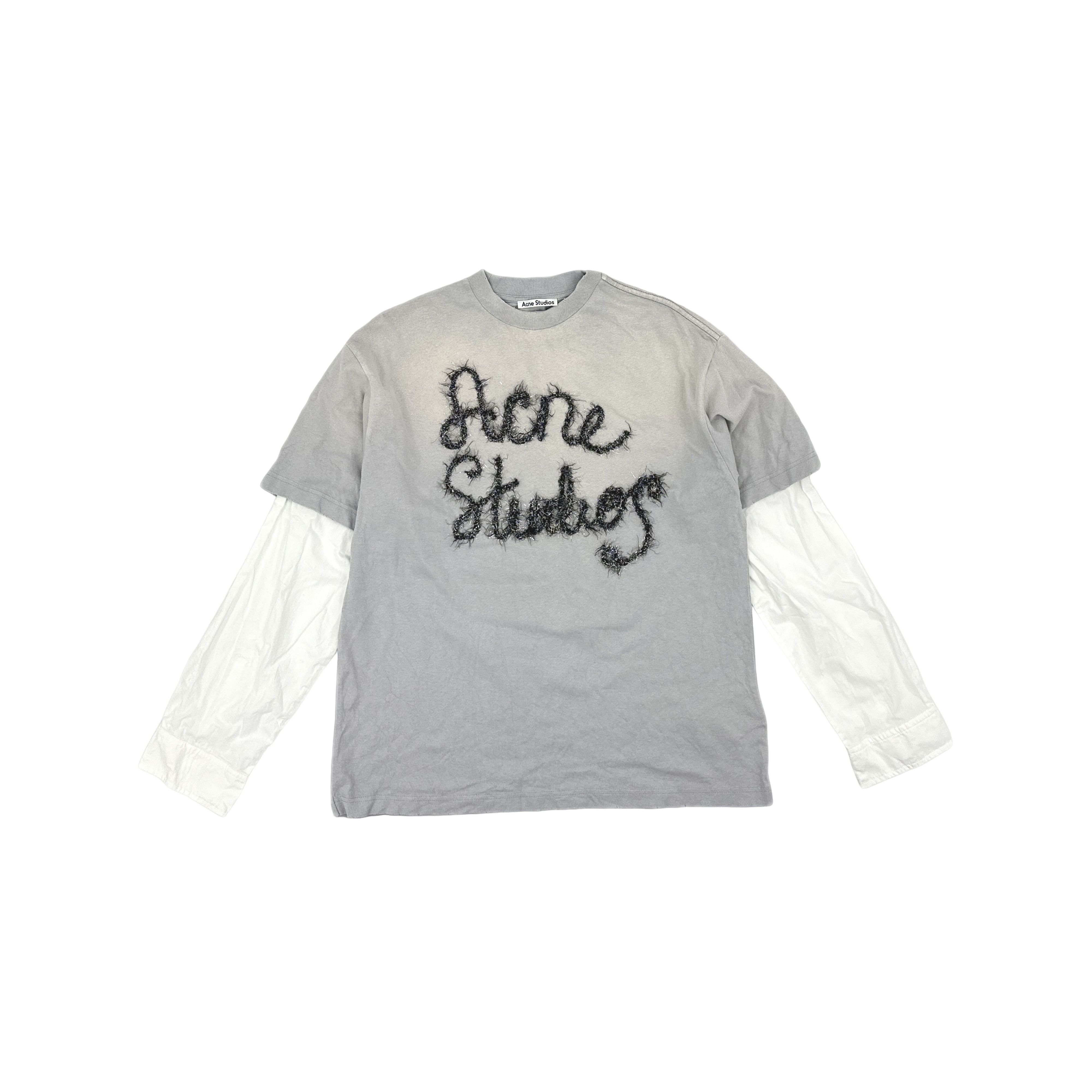 Acne Studios Acne Studios Faded Logo Layered Long Sleeve XS Size US XS / EU 42 / 0 - 1 Thumbnail