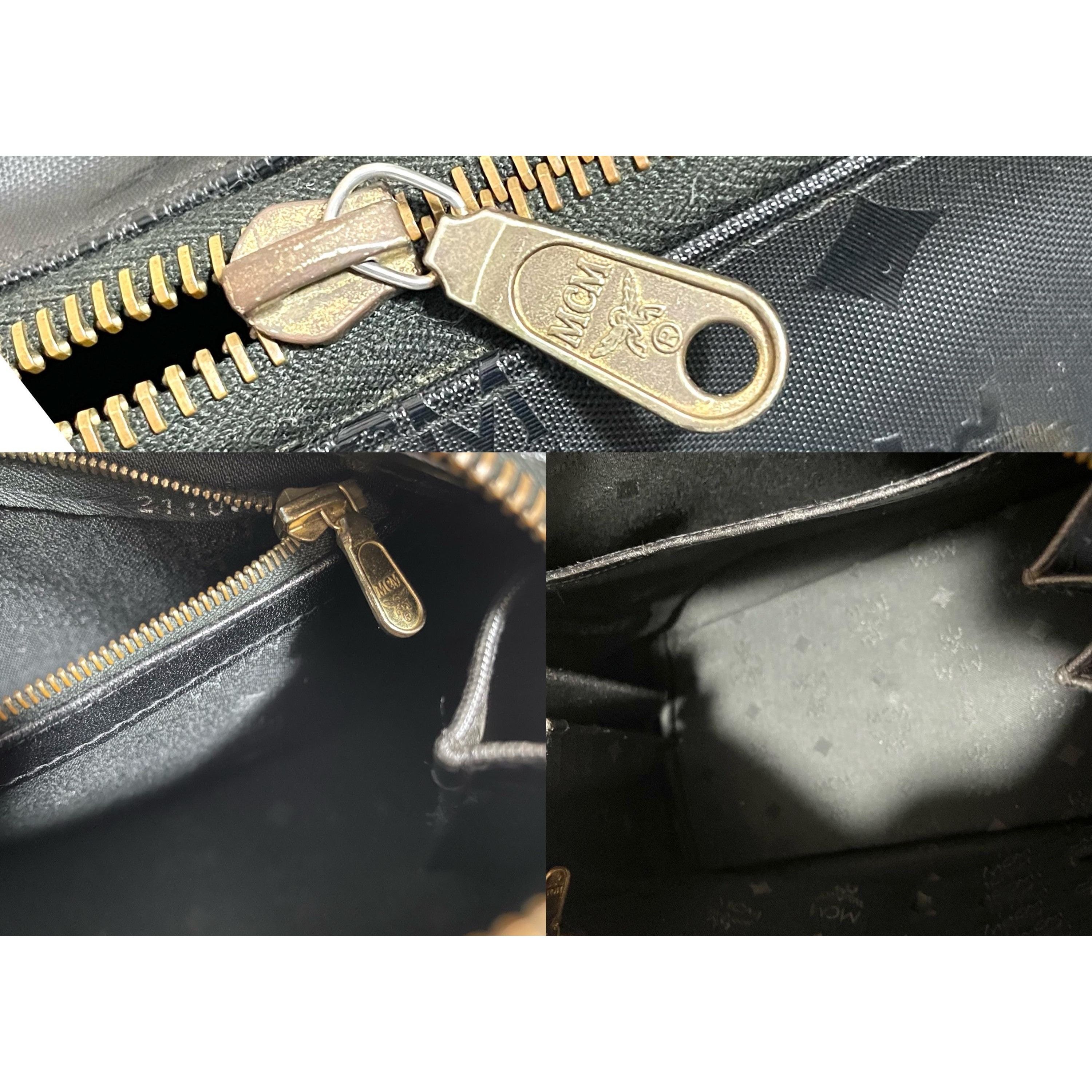 MCM Vintage MCM black monogram speedy bag style handbag. unisex Size ONE SIZE - 6 Thumbnail