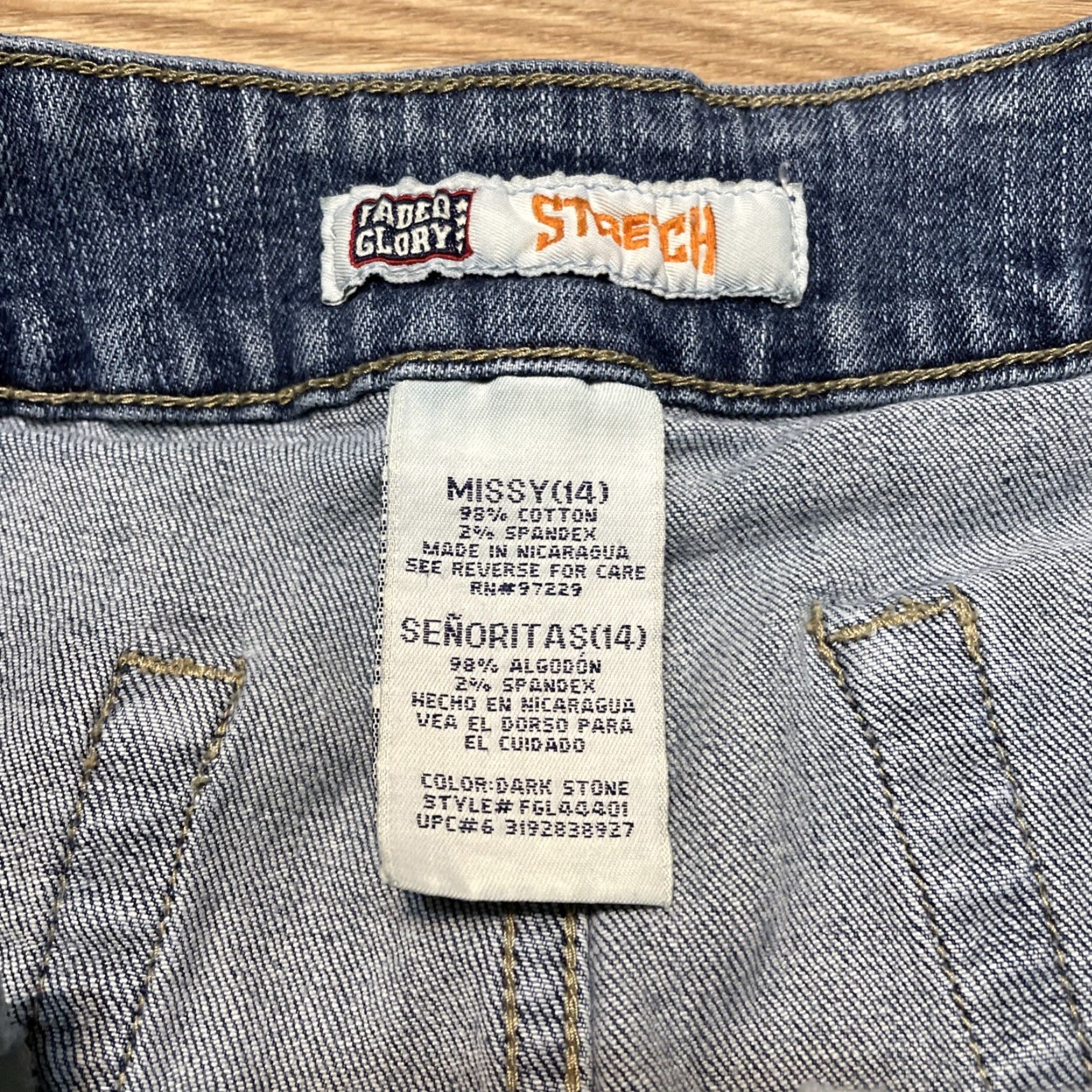 Faded Glory VINTAGE Faded Glory Jeans Women Size 14 Stretch Denim Straight Leg Mid Rise Blue 30in Inseam Size 36" / US 14 / IT 50 - 2 Thumbnail