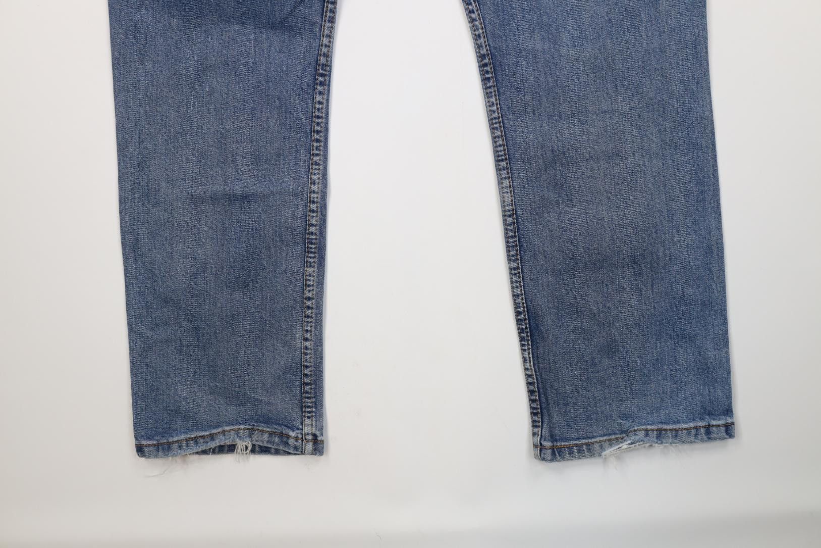 Levi's Vintage Y2K Levis 514 Stretch Straight Leg Denim Jeans Blue Size US 36 / EU 52 - 13 Thumbnail
