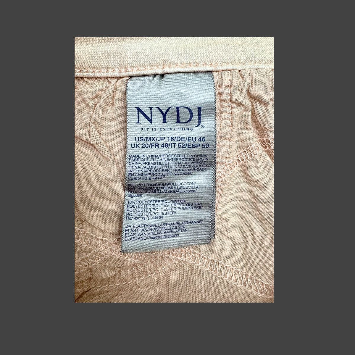 NYDJ NYDJ Marilyn Women’s Peach Straight Crop Denim Jeans Sz 16 Size 36" / US 14 / IT 50 - 15 Thumbnail