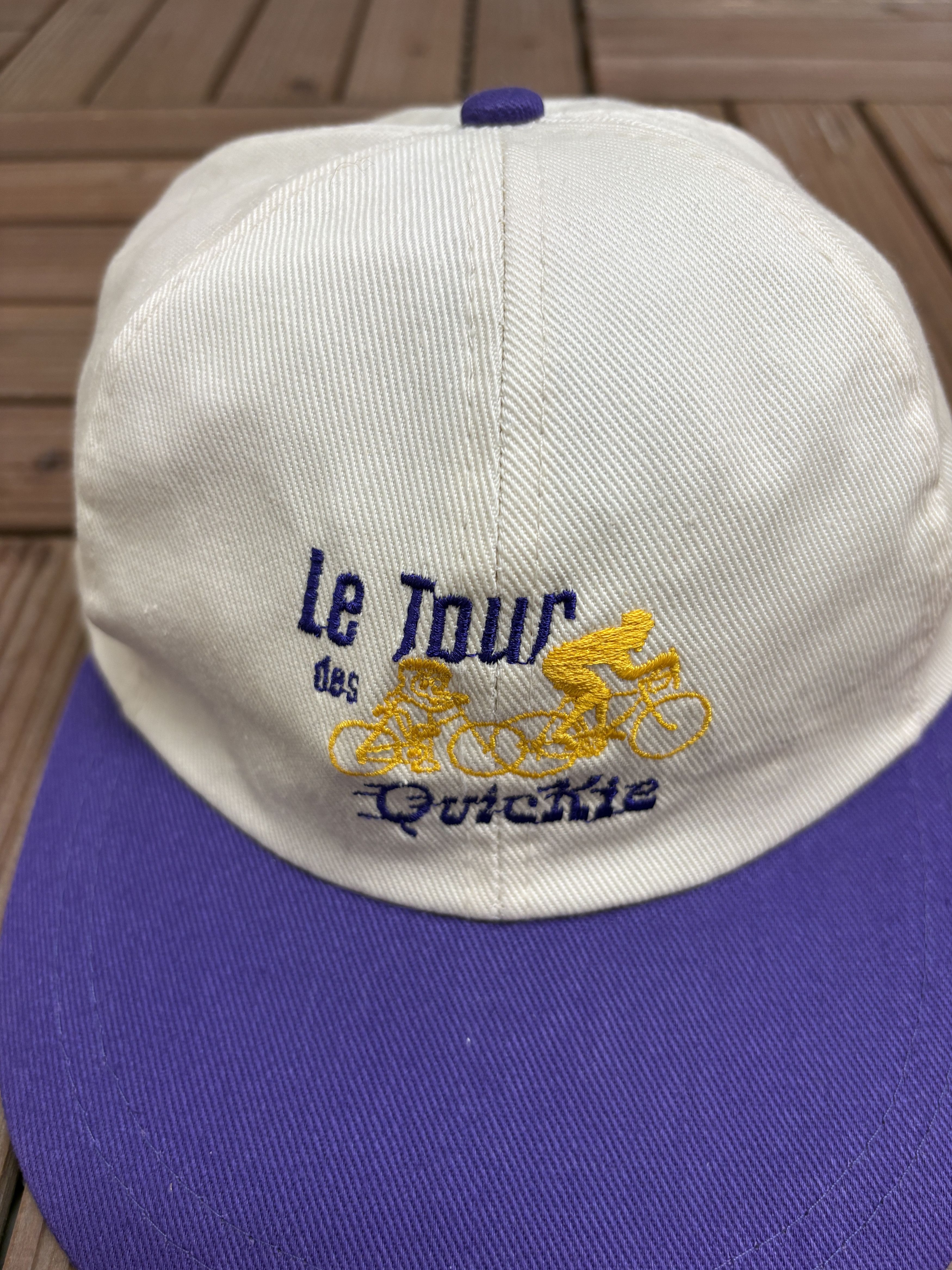 Vintage Le Tour Des Quickie Vintage White Hat Cap Size ONE SIZE - 3 Thumbnail