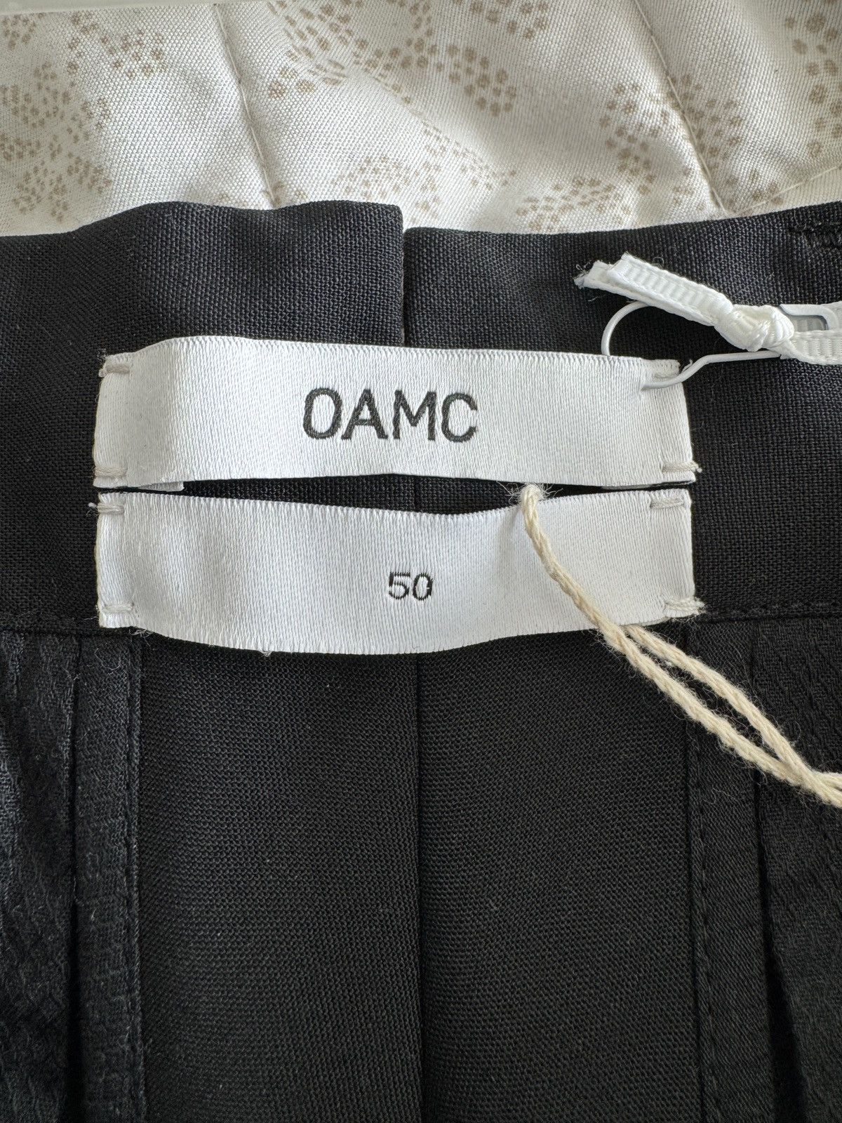 OAMC $1000 Runway Black Wool Reverse 2 Button Suit Pant Size US 33 - 9 Thumbnail