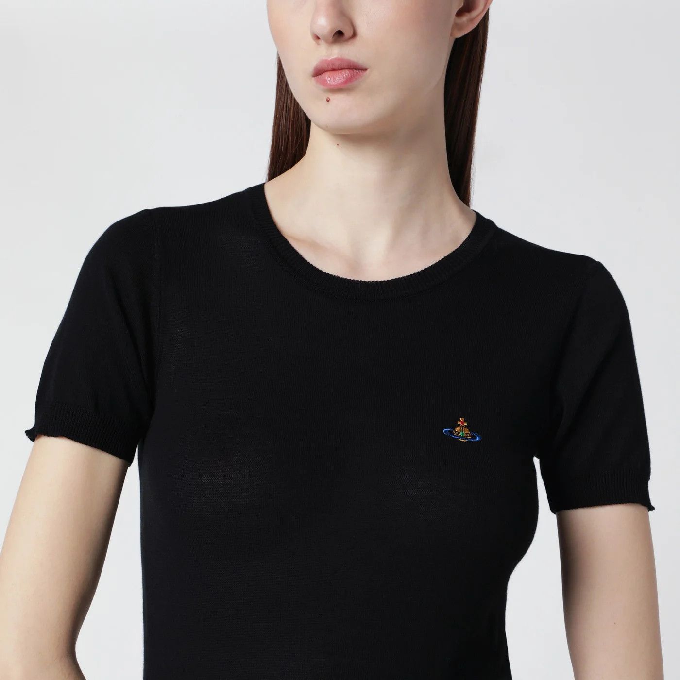Vivienne Westwood o1d2blof0526 Cotton Short Sleeve T-Shirt in Black Size S / US 4 / IT 40 - 4 Thumbnail
