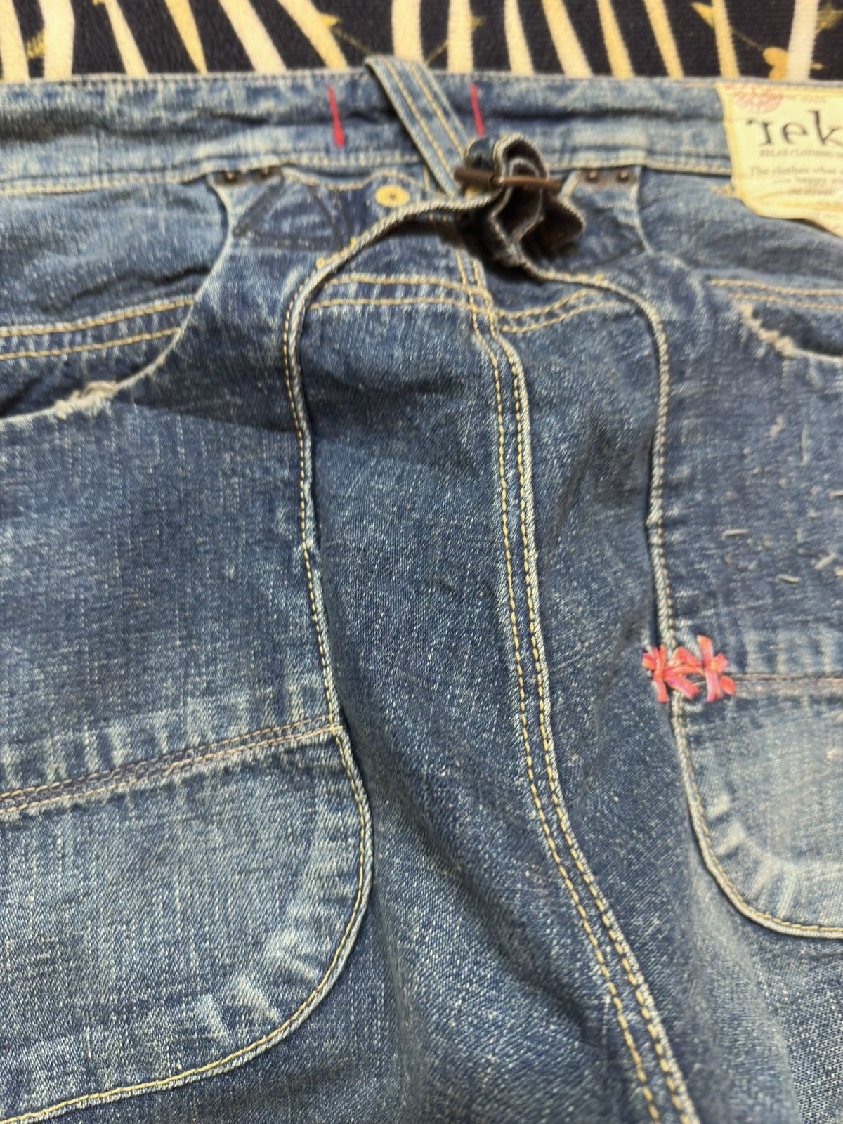 Ekam Vintage Rek Baggy Mudwash Cargo Denim Size US 31 - 7 Thumbnail