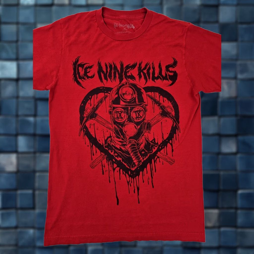 Vintage Ice Nine Kills Graphic T Shirt Red, Adult M, Short Sleeve, Crew Neck, 100% Cotton, Gildan 5000, Men, Graphic, Vintage: No Size US M / EU 48-50 / 2 - 1 Thumbnail
