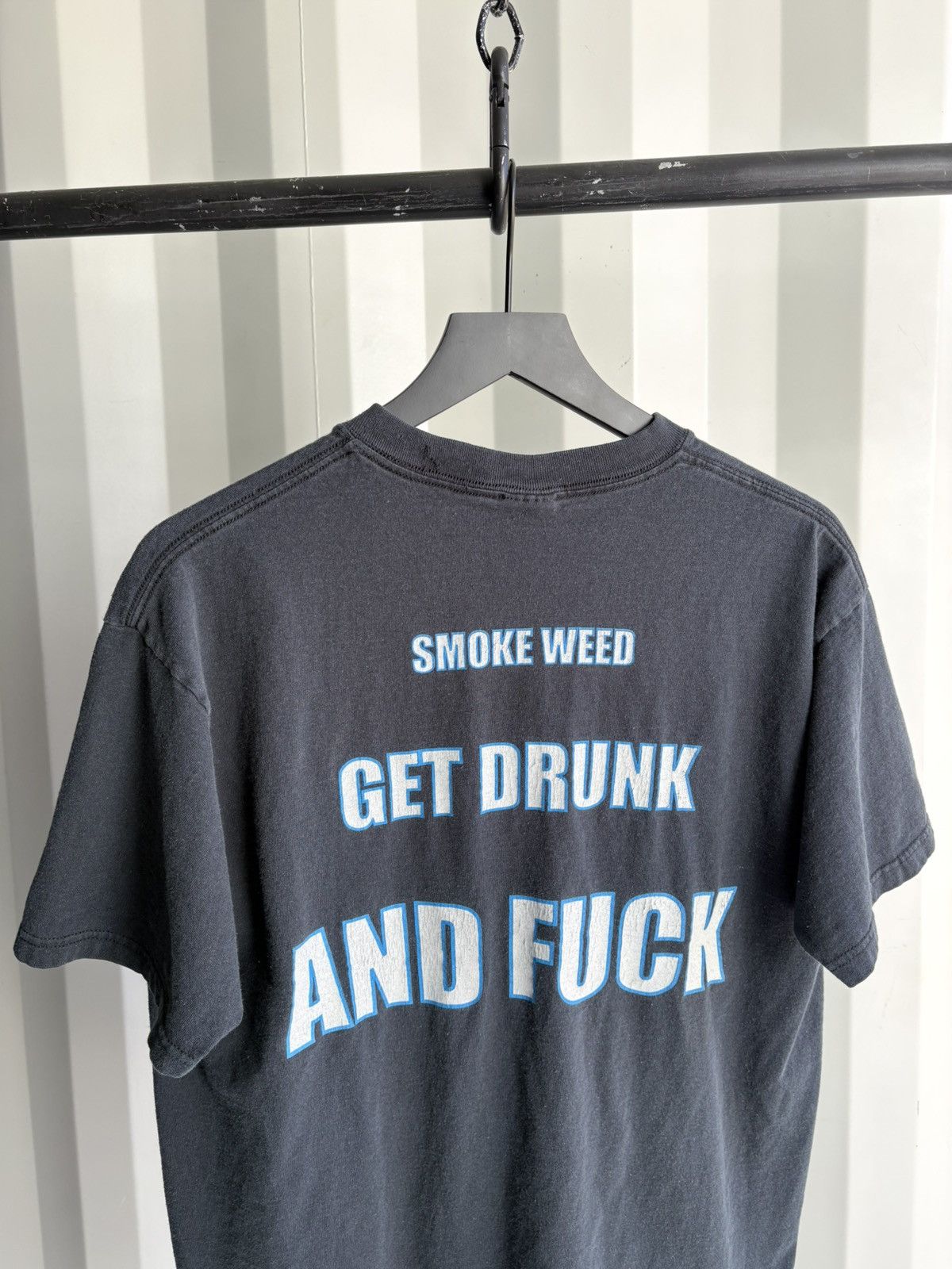 Vintage Snoop Dogg Smoke Drink Fuck Faded Distressed Shirt GRUNGE Size US L / EU 52-54 / 3 - 4 Thumbnail